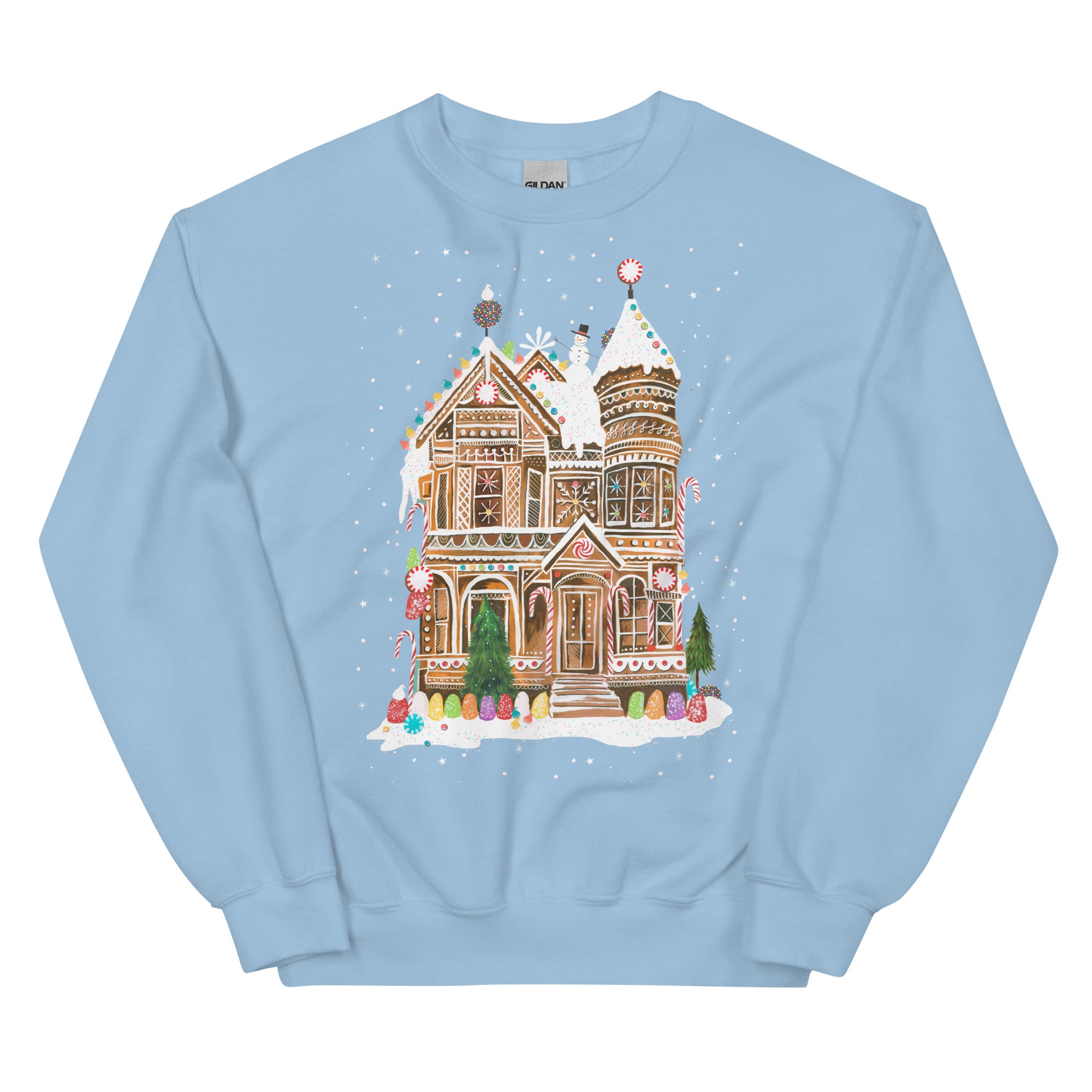Gingerbread Sweatshirt Light Blue