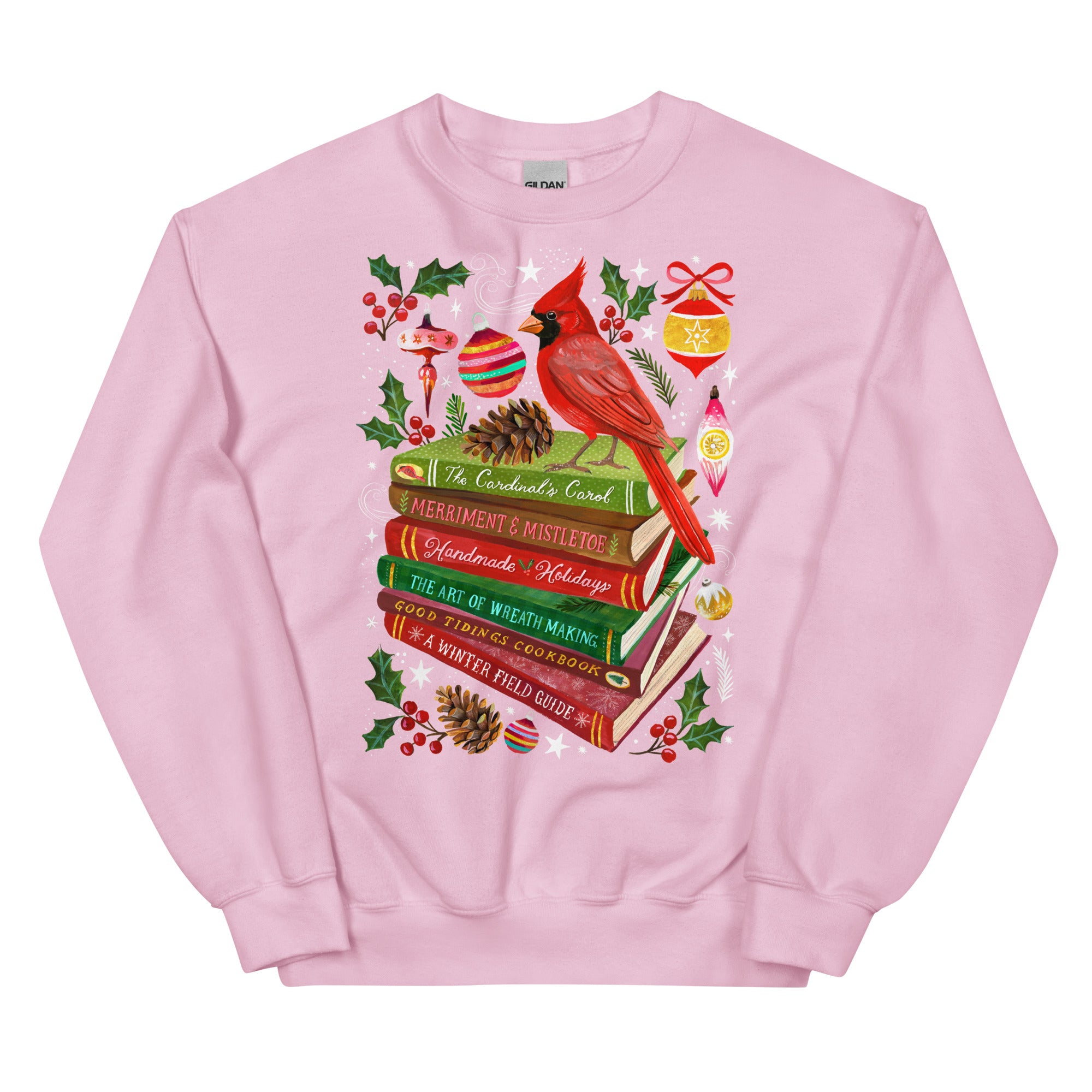 Winter Library Sweatshirt Light Pink