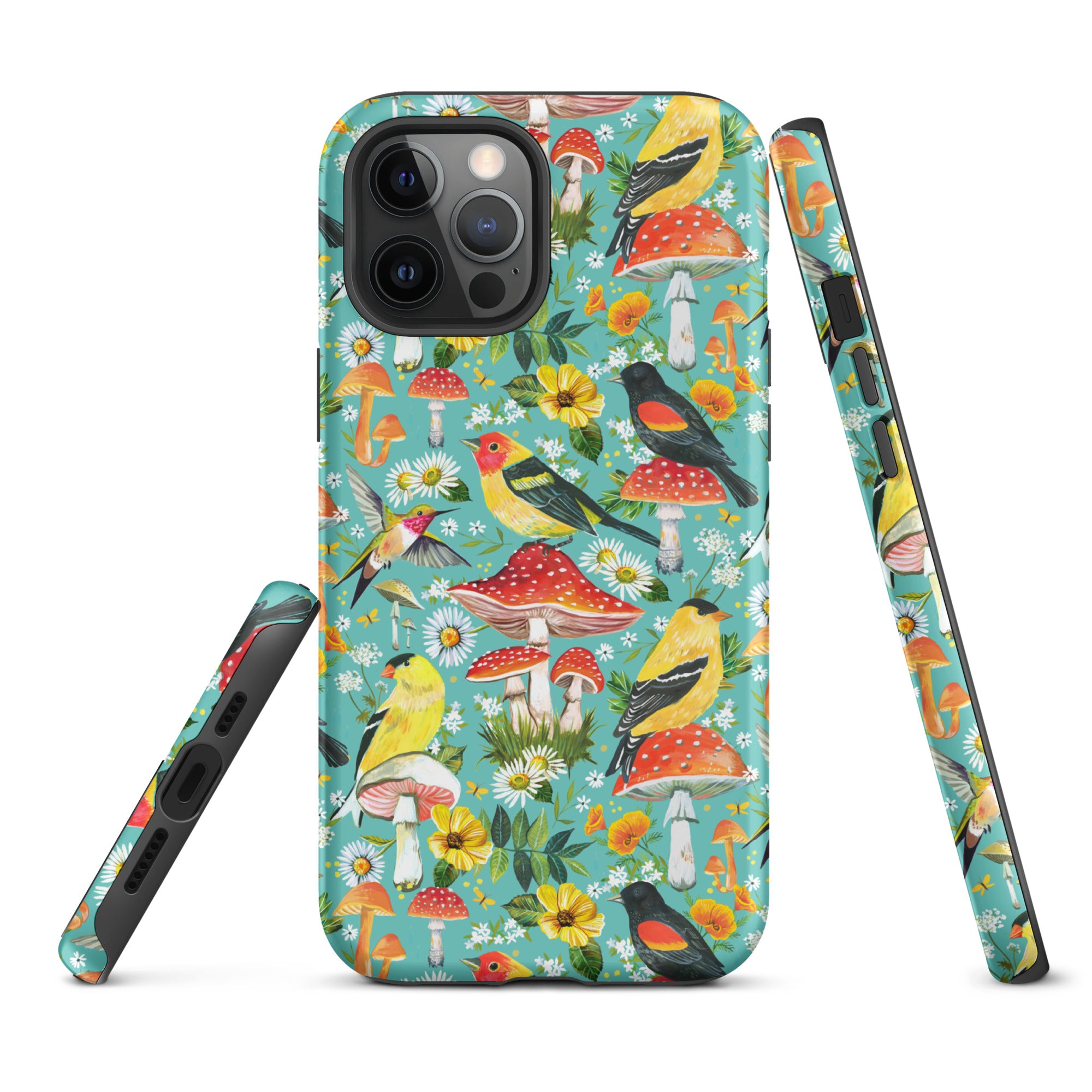 Birds and Mushrooms Tough Case for iPhone® iPhone 12 Pro Max