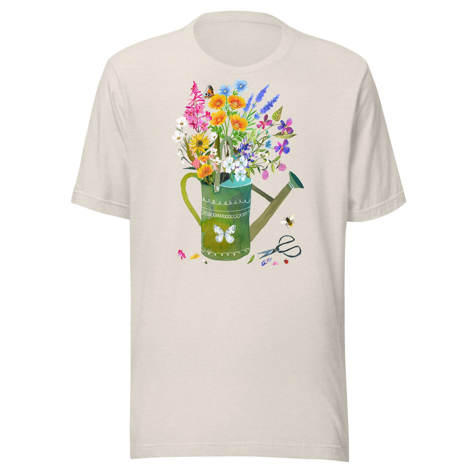 Watering Can T-Shirt Heather Dust