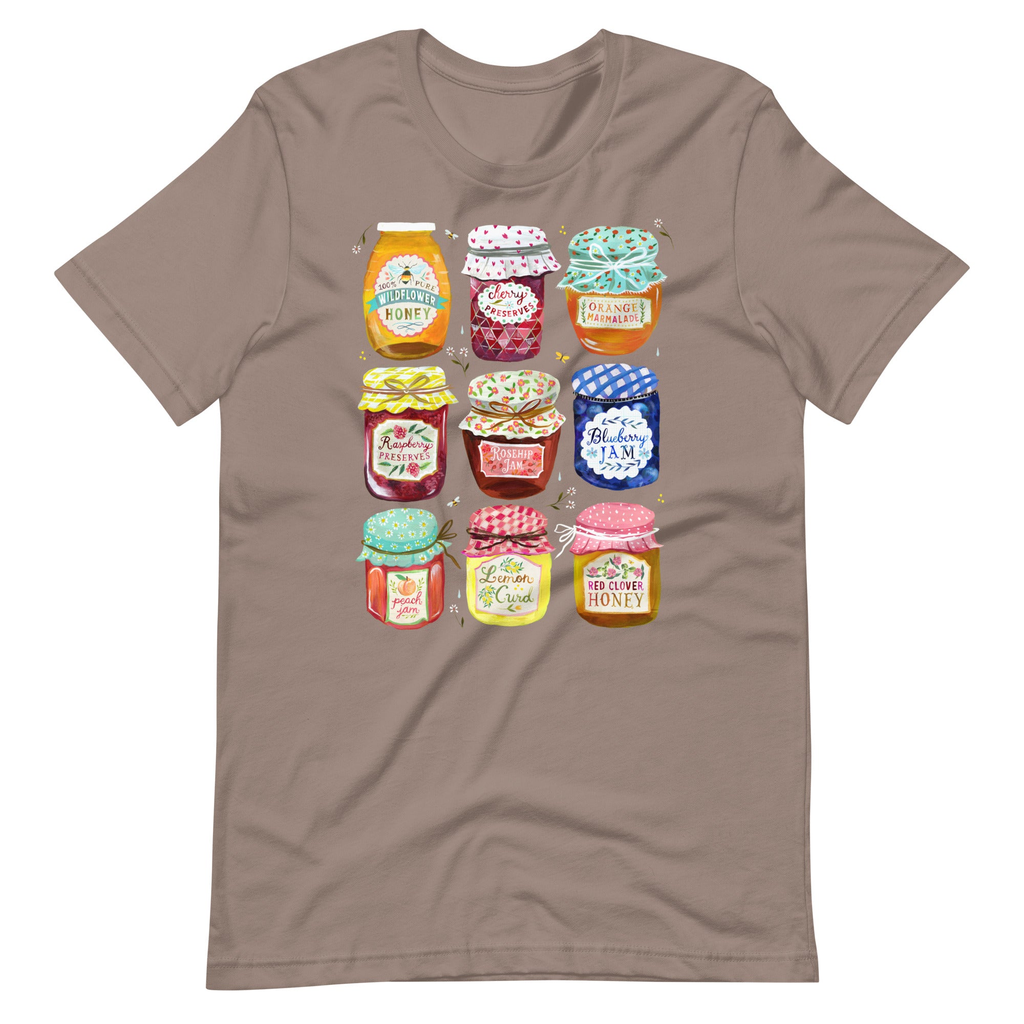 Jam Jars T-shirt Pebble