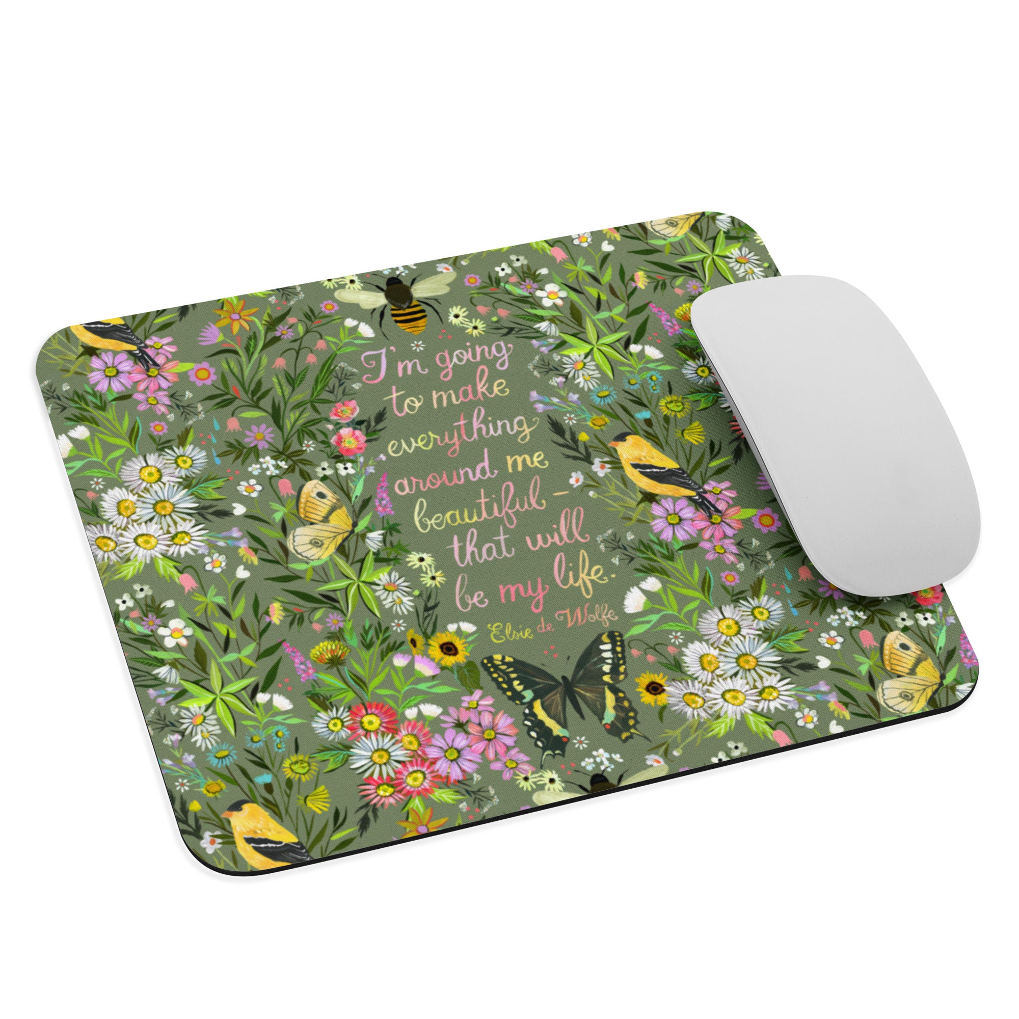 Beautiful Garden Mouse Pad Default Title