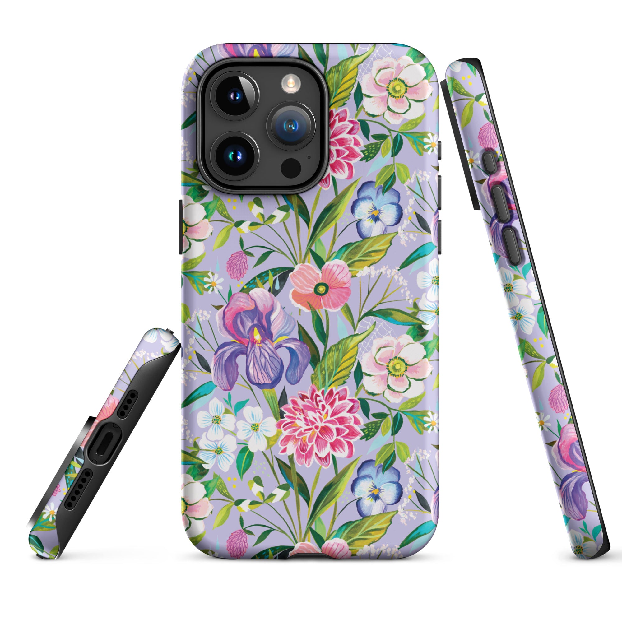 Iris Bouquet Tough Case for iPhone iPhone 15 Pro Max