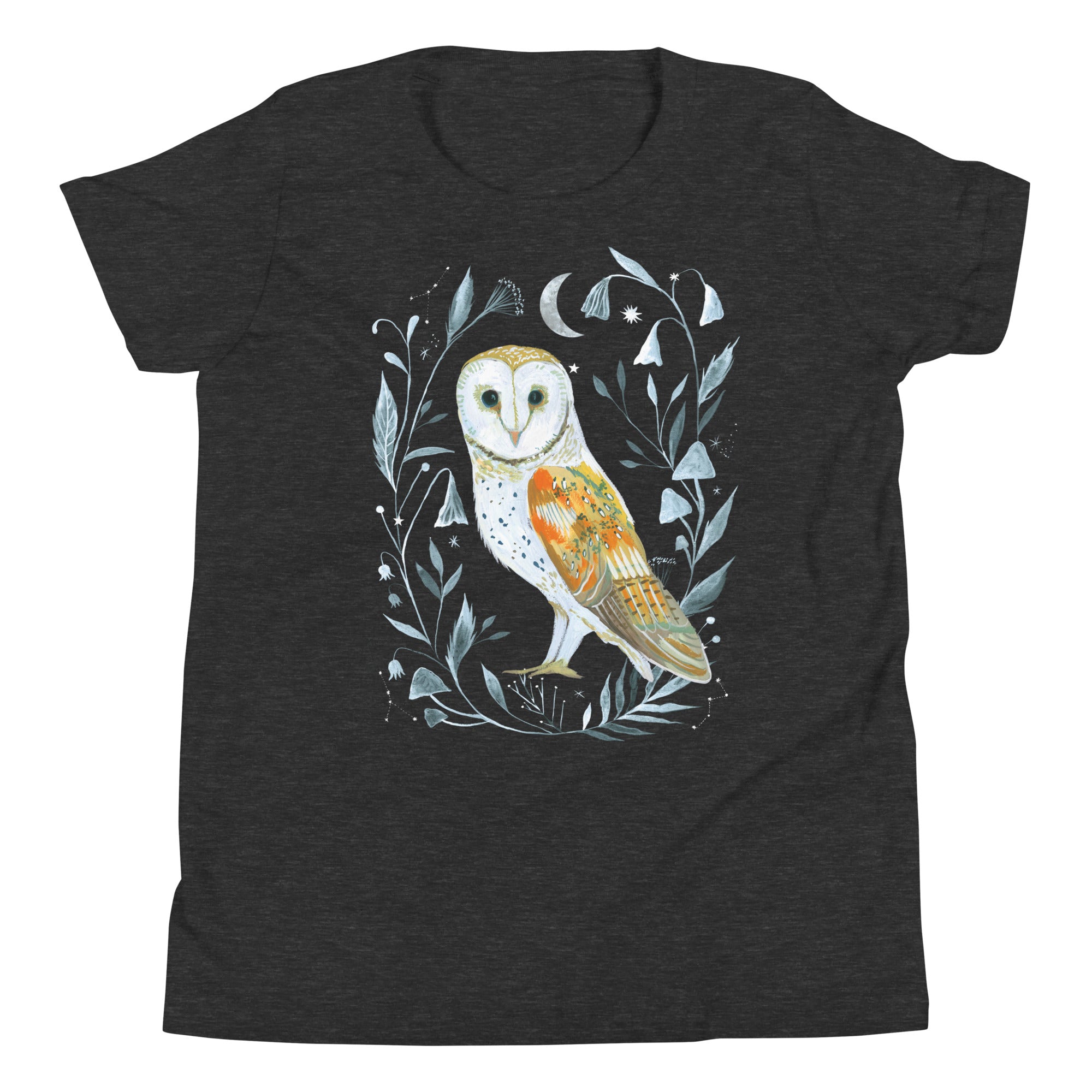 Barn Owl T-Shirt Dark Grey Heather