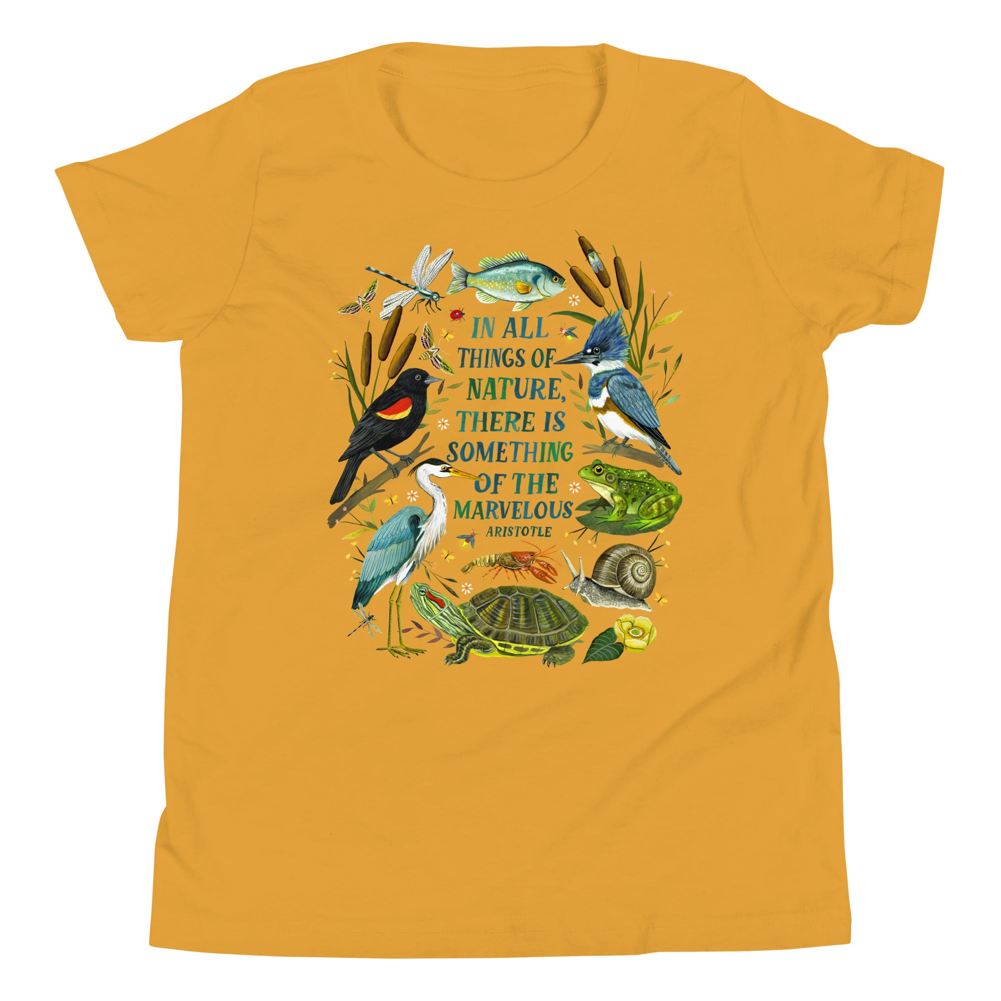 Something Marvelous Youth Short Sleeve T-Shirt Mustard