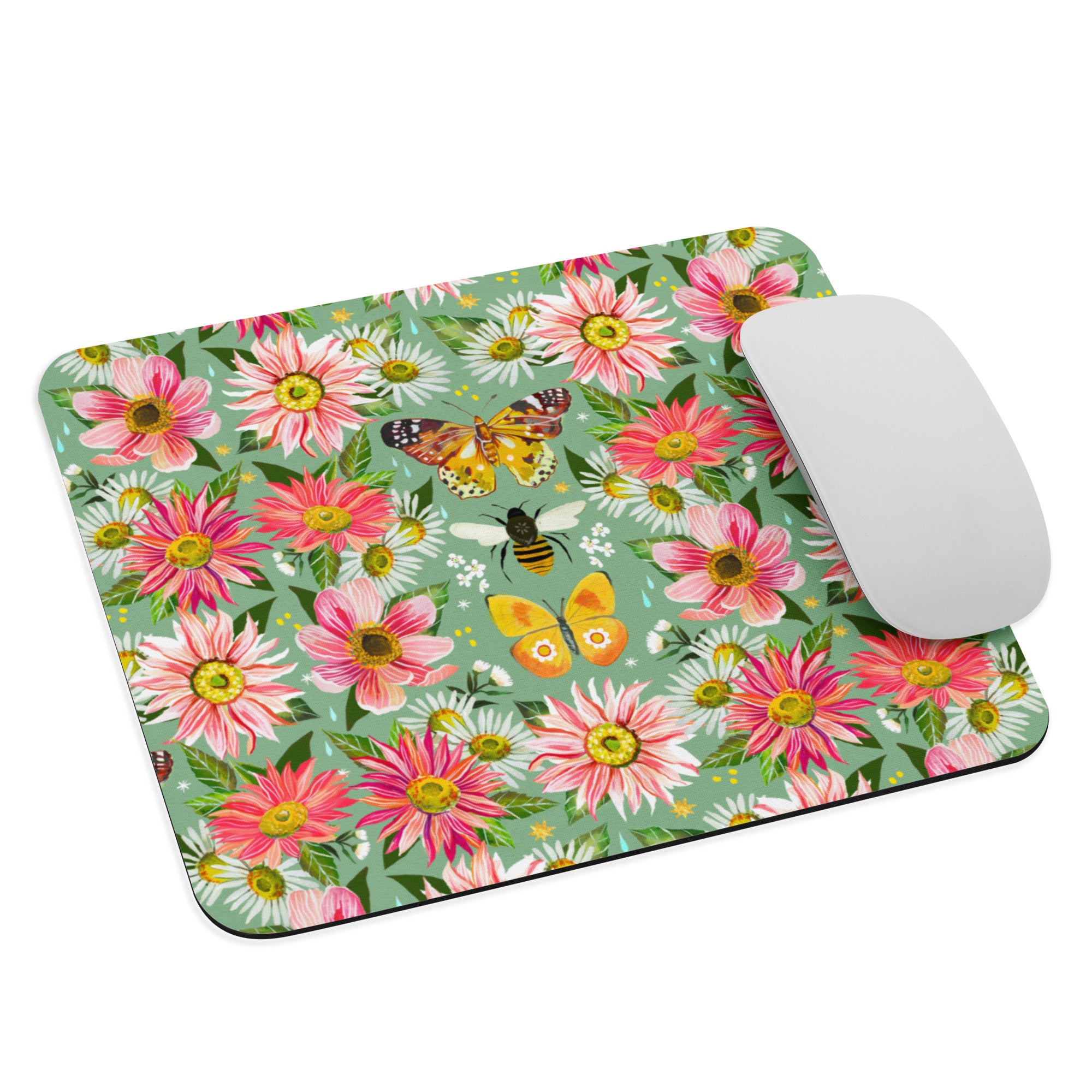 Floral Butterfly Mouse pad Default Title