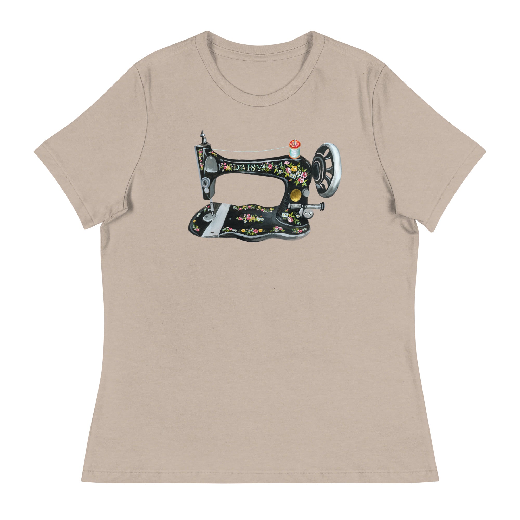 Sewing Machine T-Shirt Heather Stone