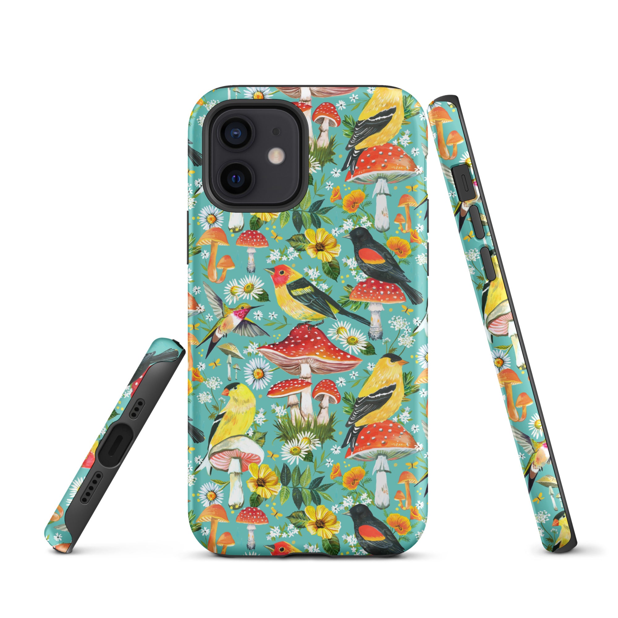 Birds and Mushrooms Tough Case for iPhone® iPhone 12