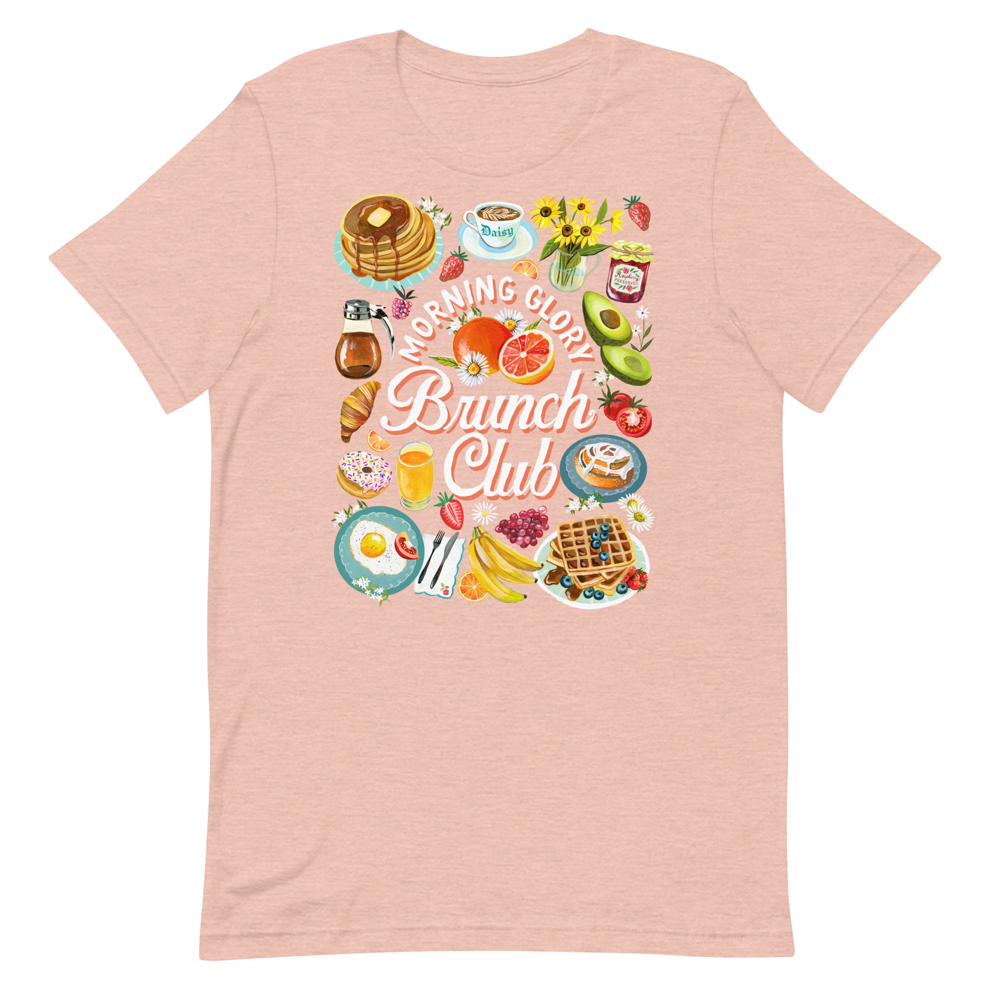 Brunch Club T-Shirt Heather Prism Peach