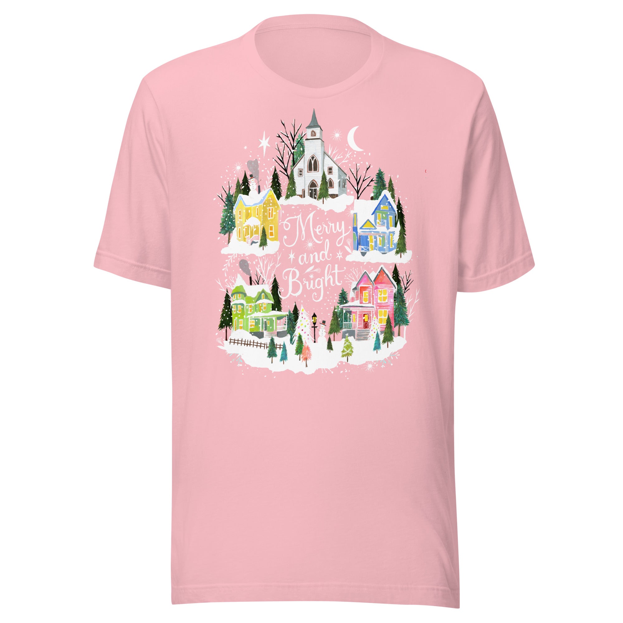 Merry and Bright T-Shirt Pink