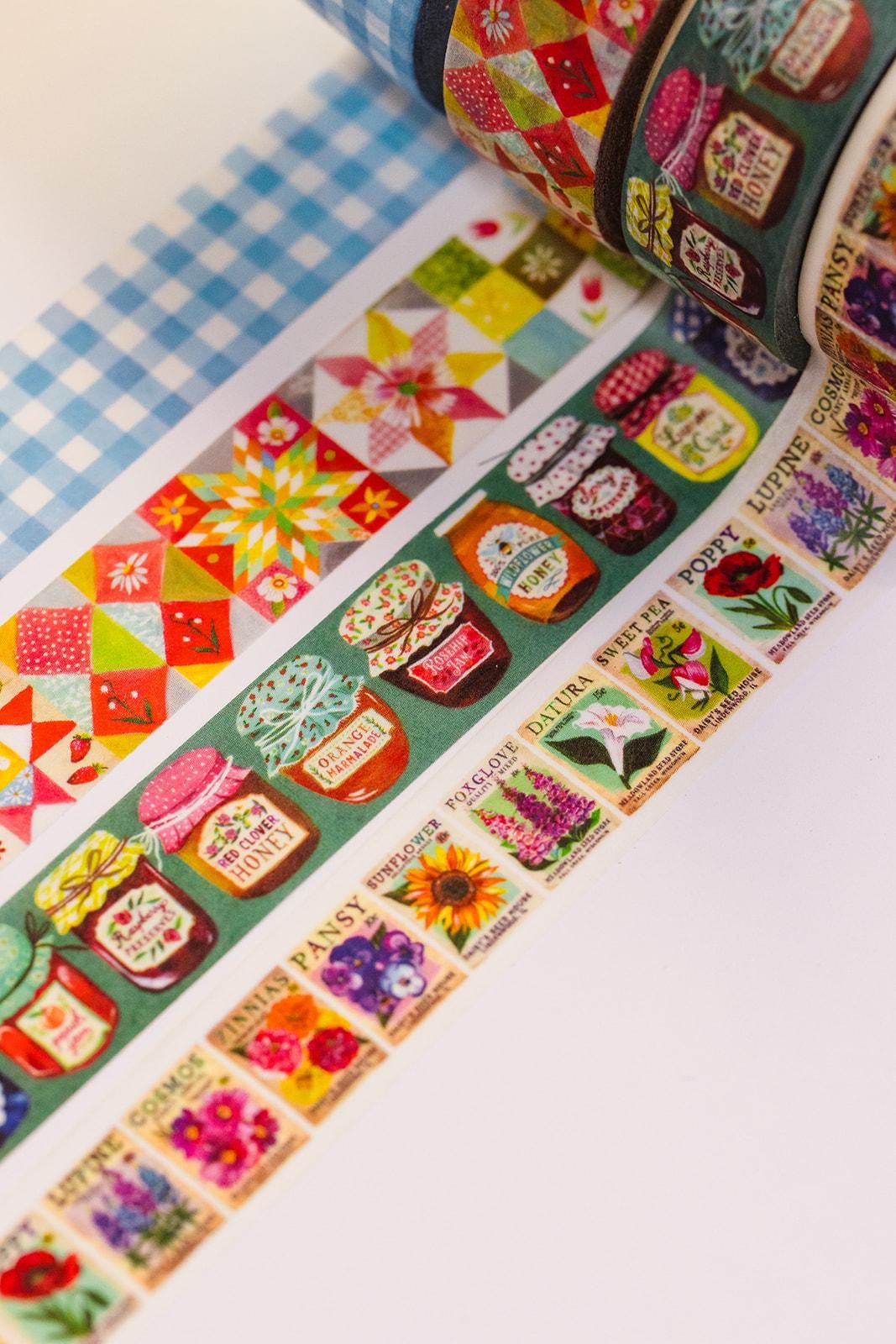 Homespun - 4-Pack Washi Tape Roll Set