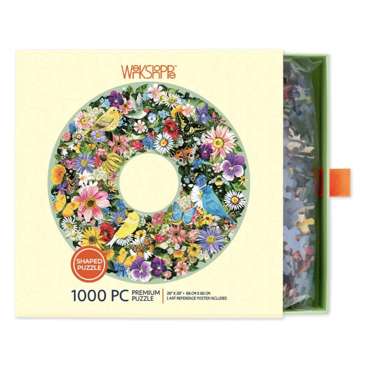 Spring Floral Wreath 1000-Piece Puzzle