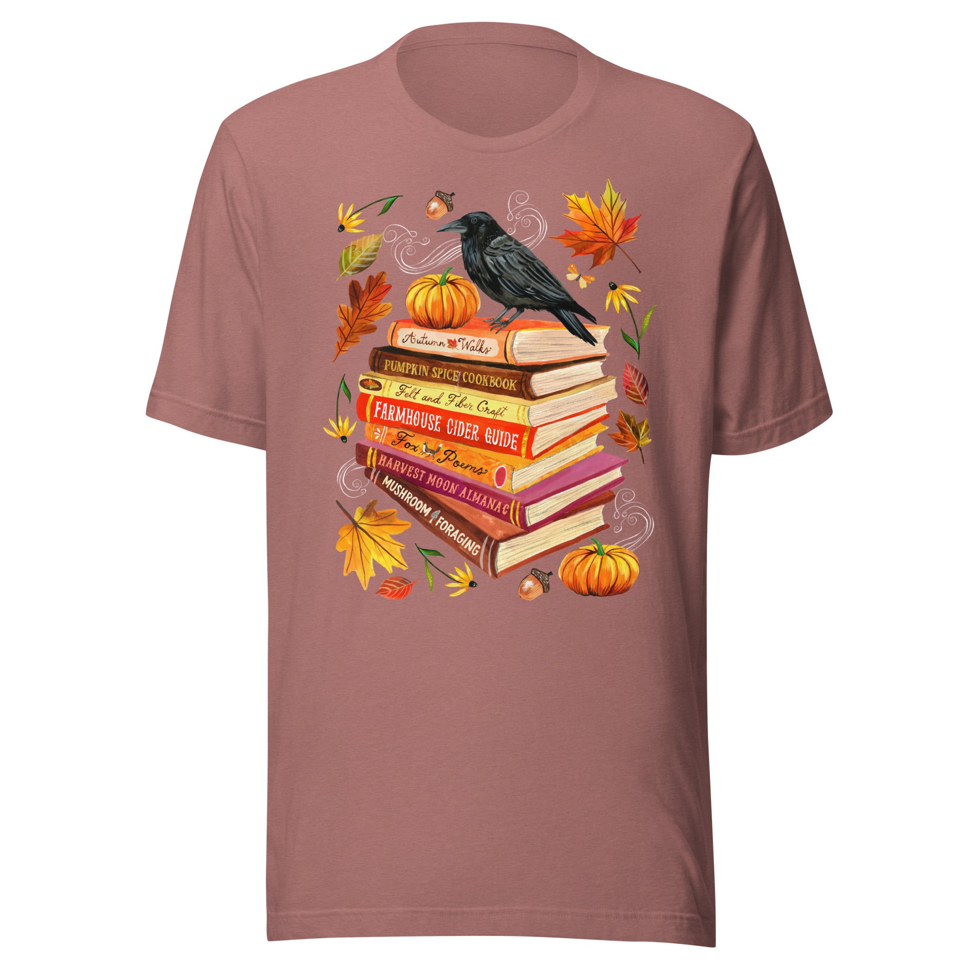 Autumn Library T-Shirt Heather Mauve