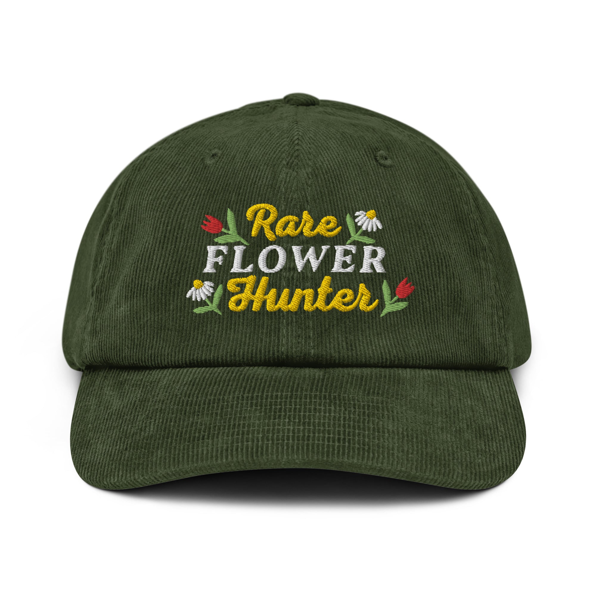 Rare Flower Hunter Corduroy Hat Dark Olive