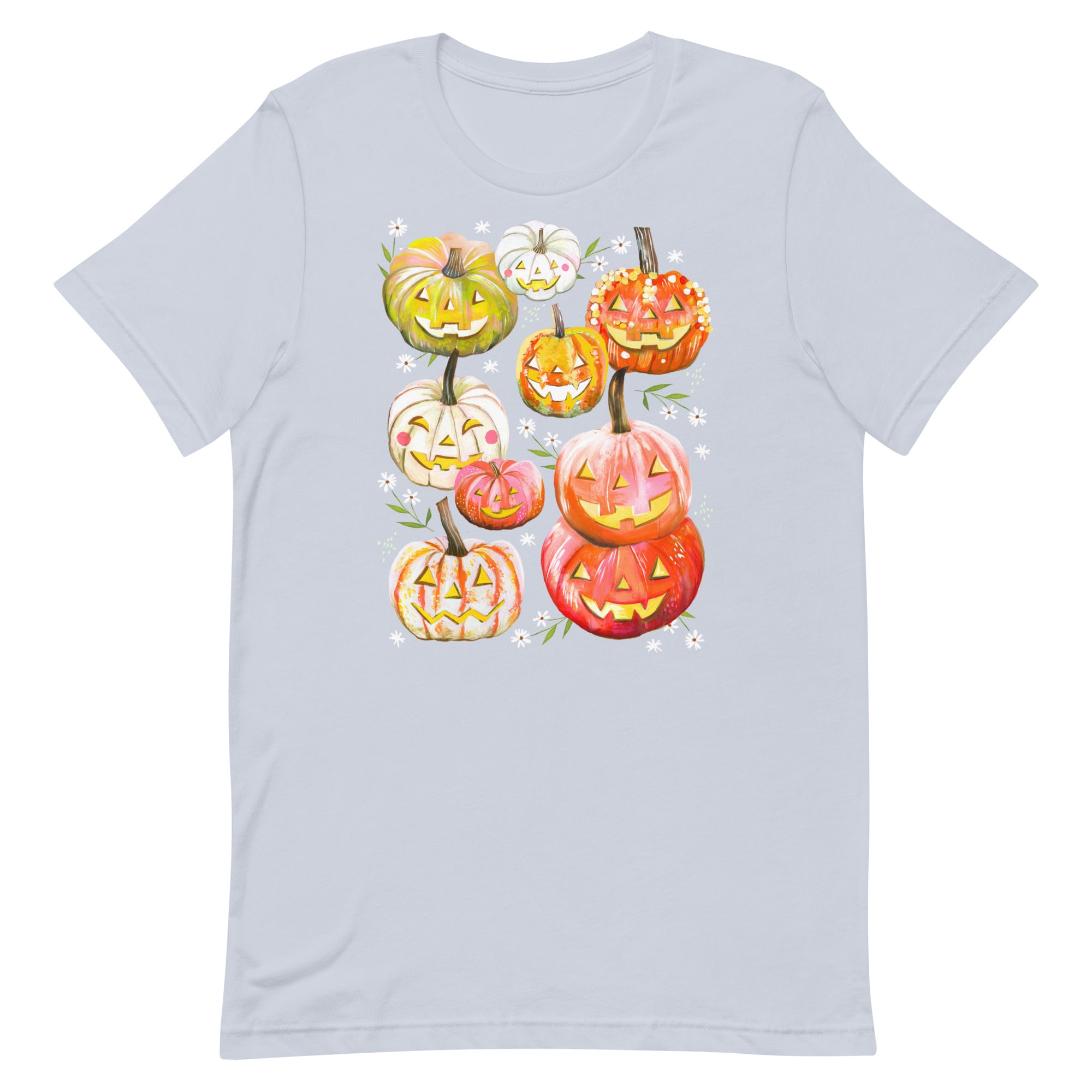 Jack-O-Lanterns T-Shirt Light Blue