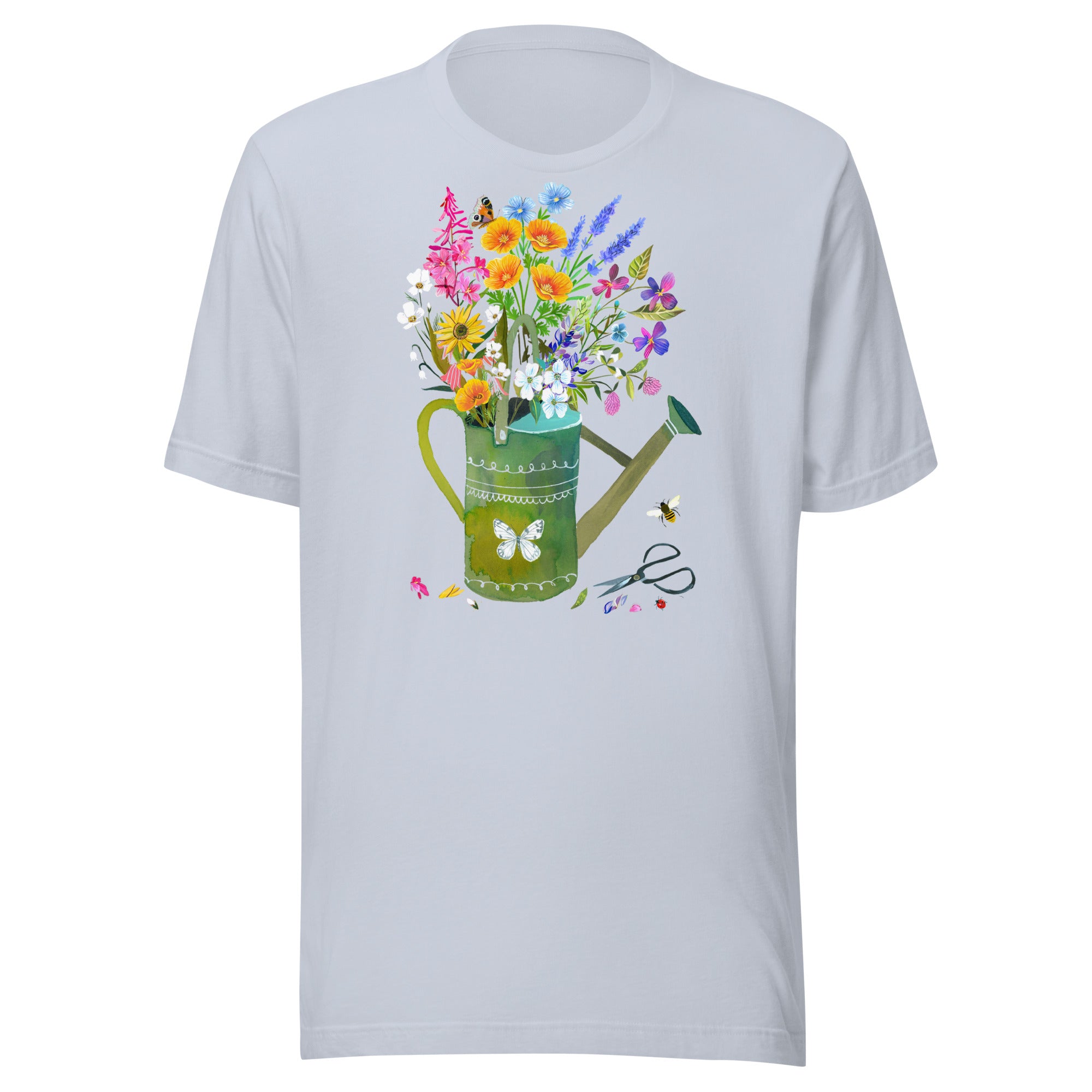 Watering Can T-Shirt Light Blue