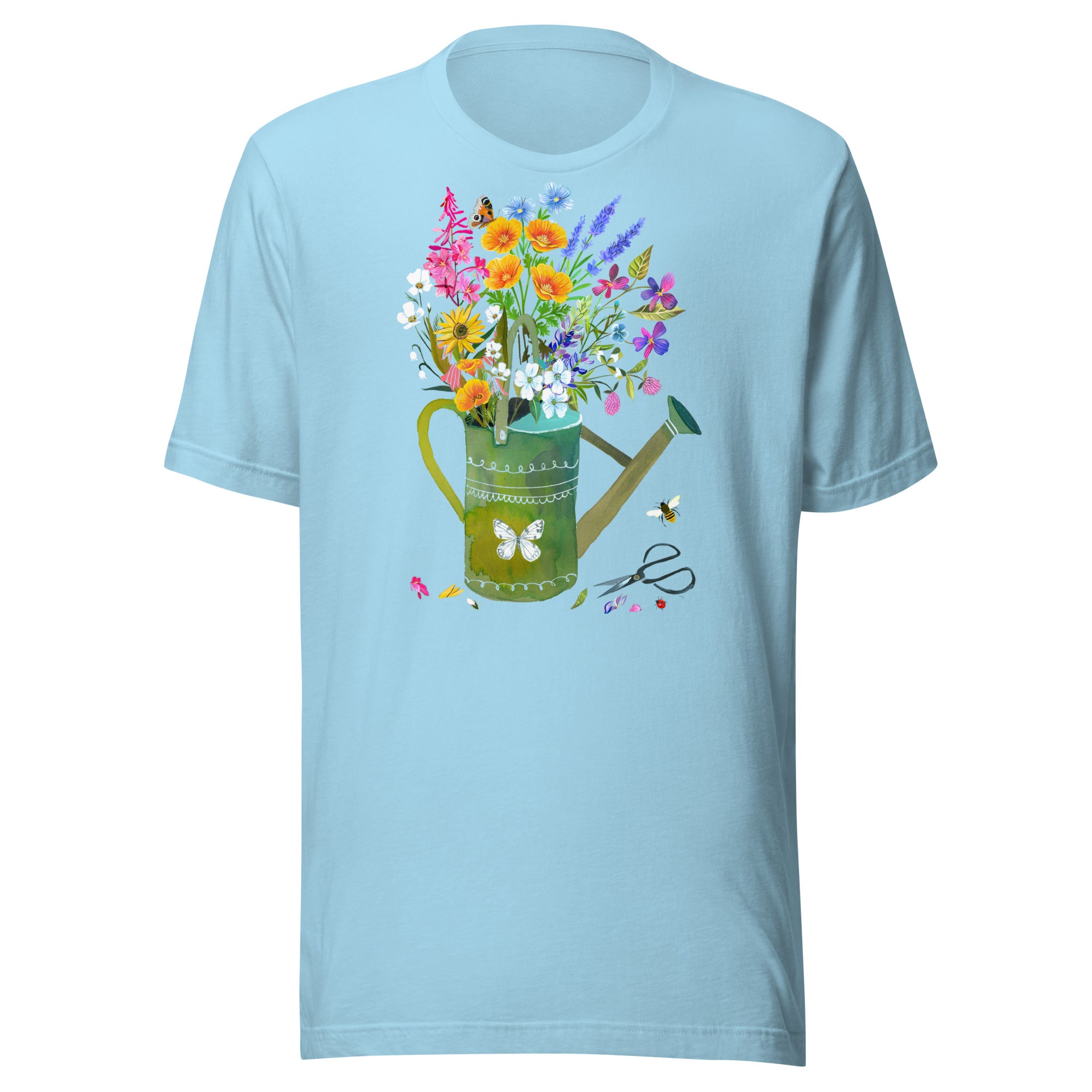 Watering Can T-Shirt Ocean Blue