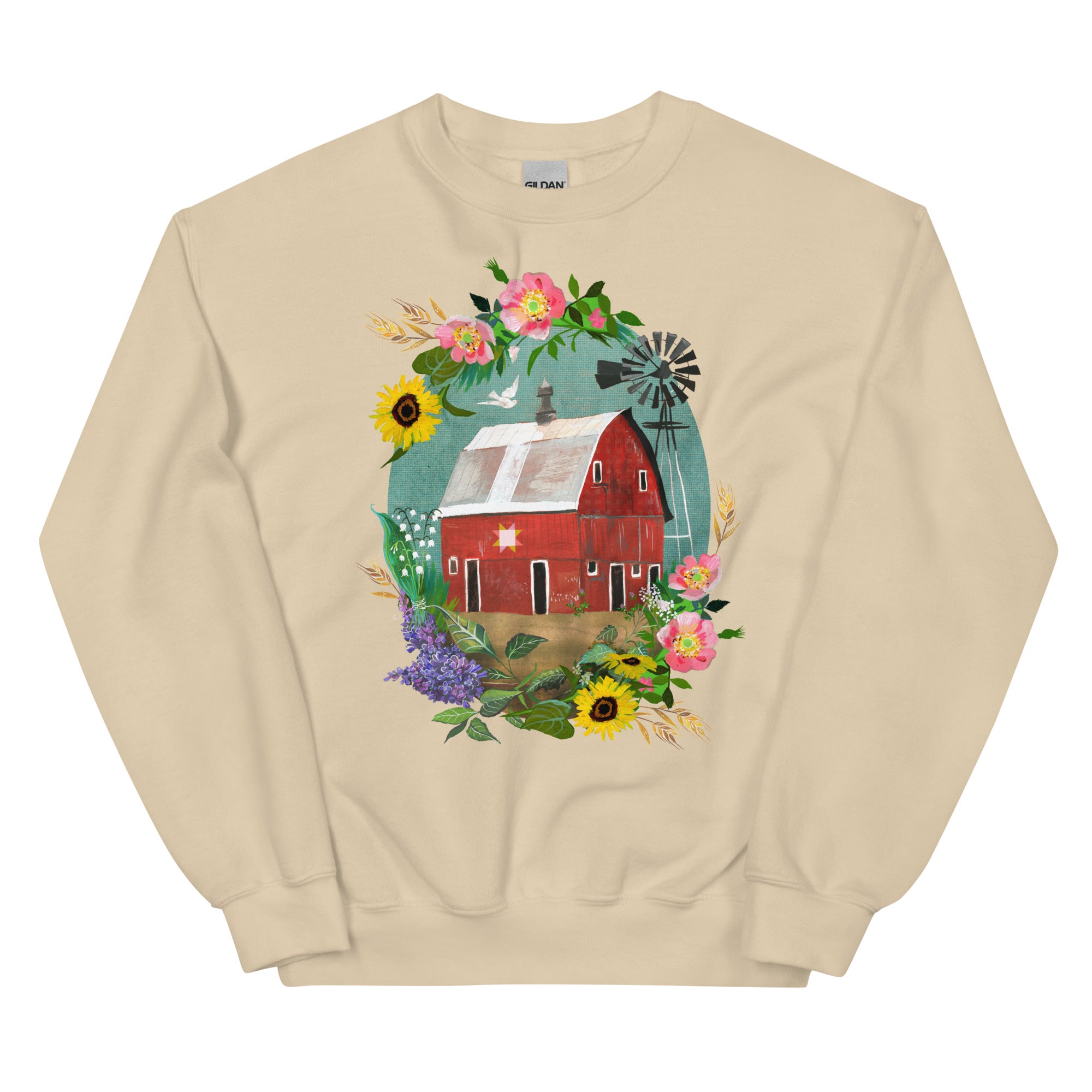 Red Barn Sweatshirt Sand