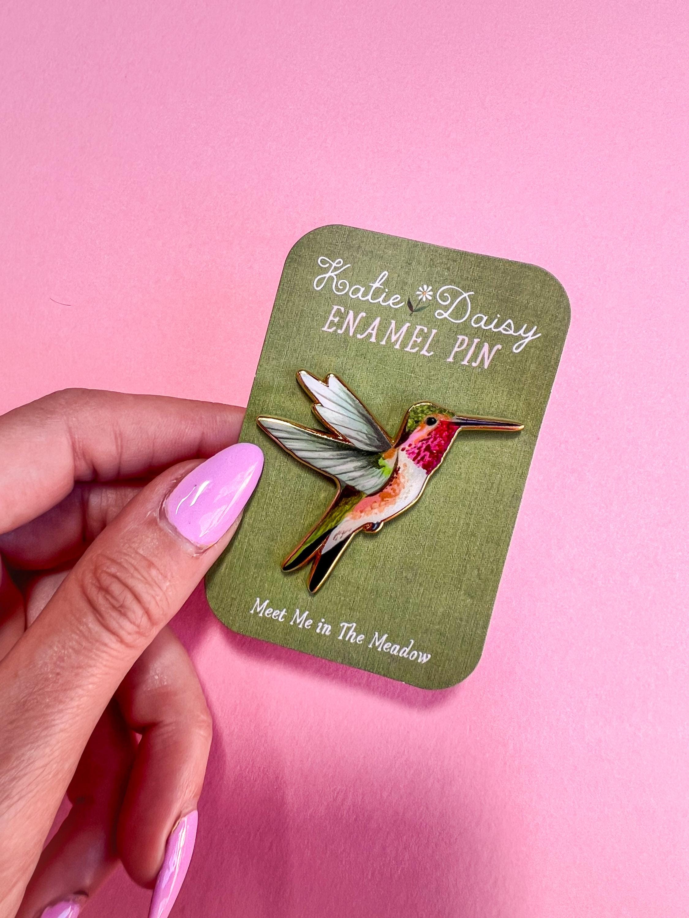 Hummingbird Enamel Pin