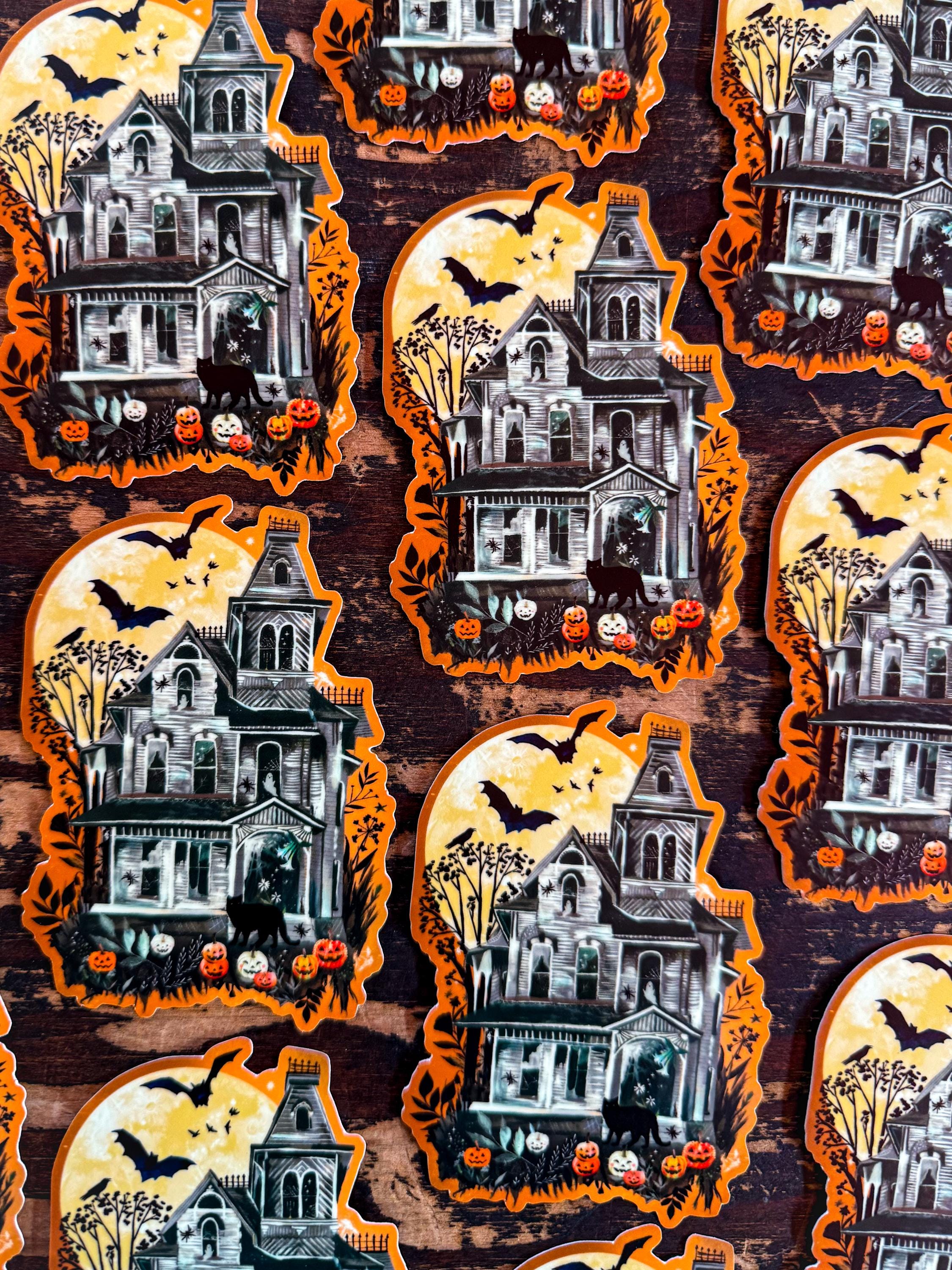 Haunted House - Glow in The Dark Sticker