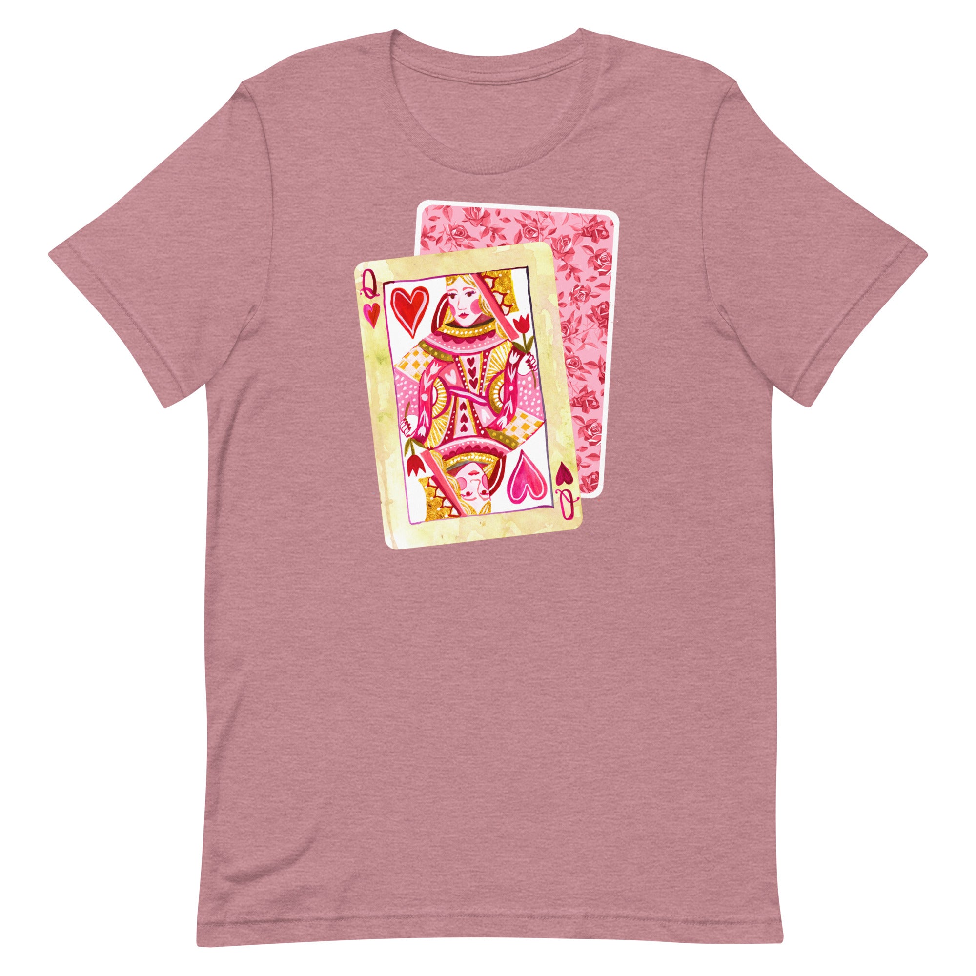 Queen of Hearts T-Shirt Heather Orchid