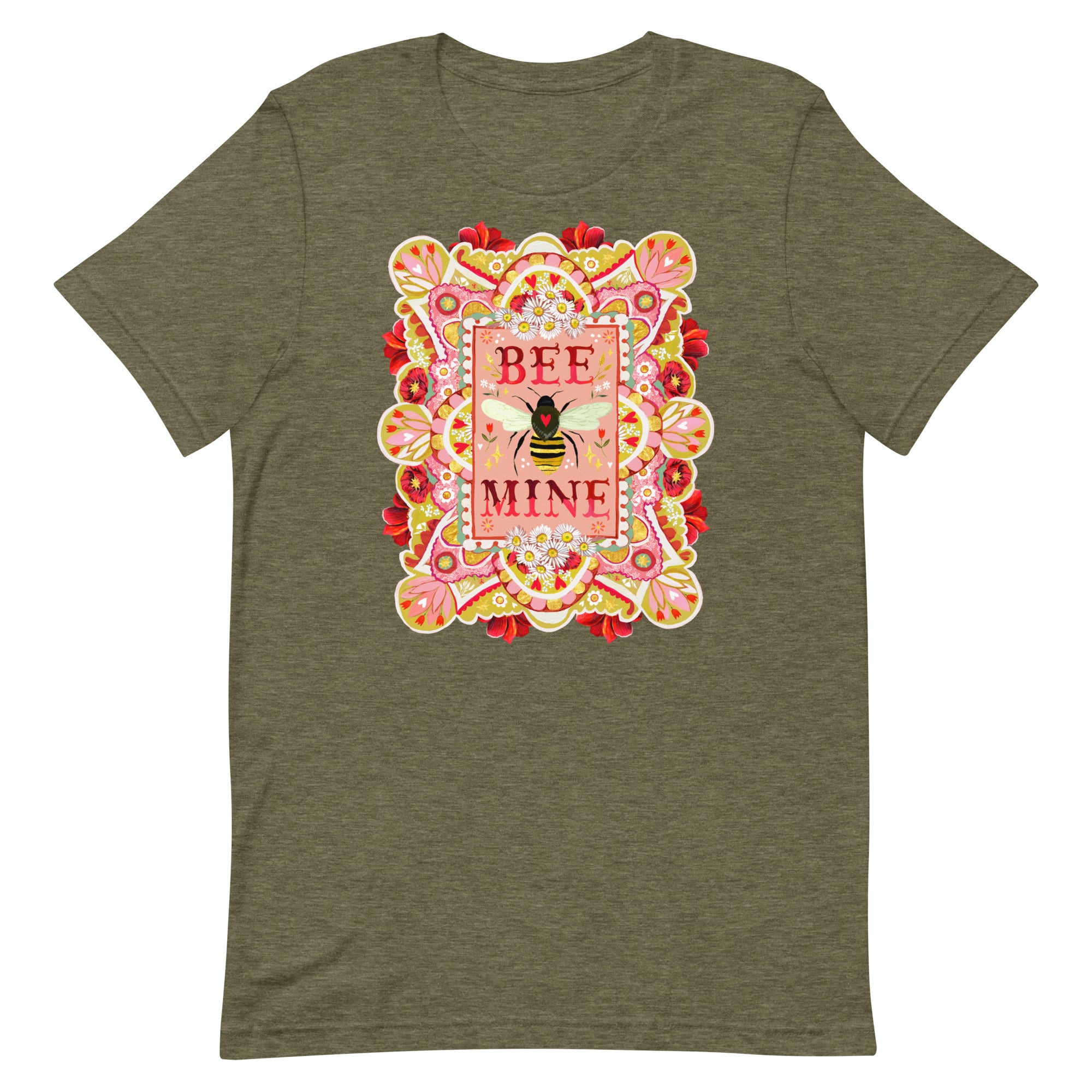 Bee Mine T-Shirt Heather Olive