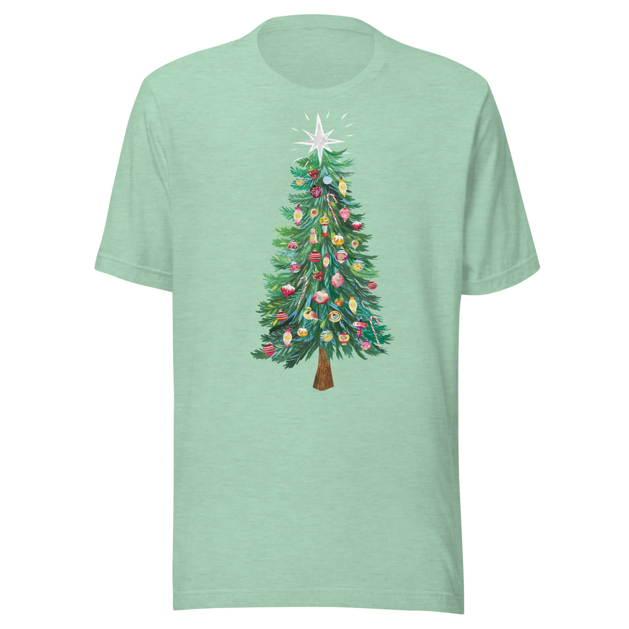 Christmas Tree T-Shirt Heather Prism Mint