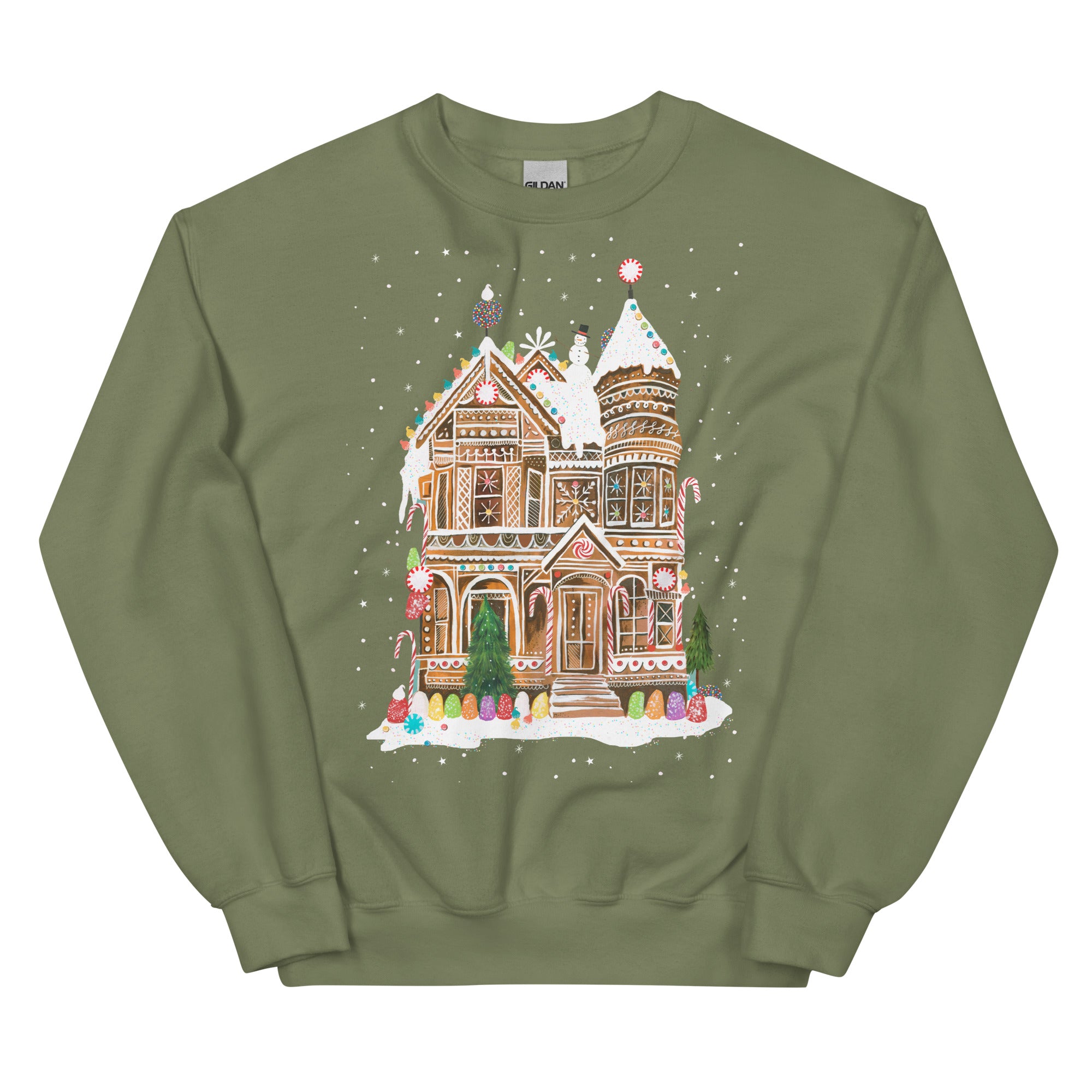 Gingerbread Sweatshirt Military Green