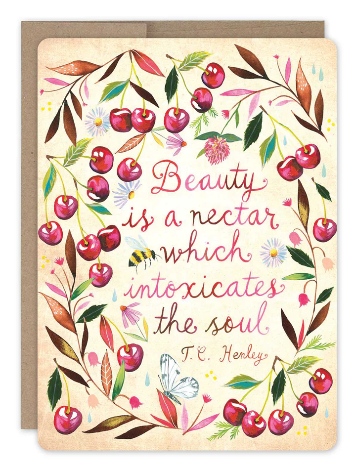 Beauty is a Nectar - Birthday Card