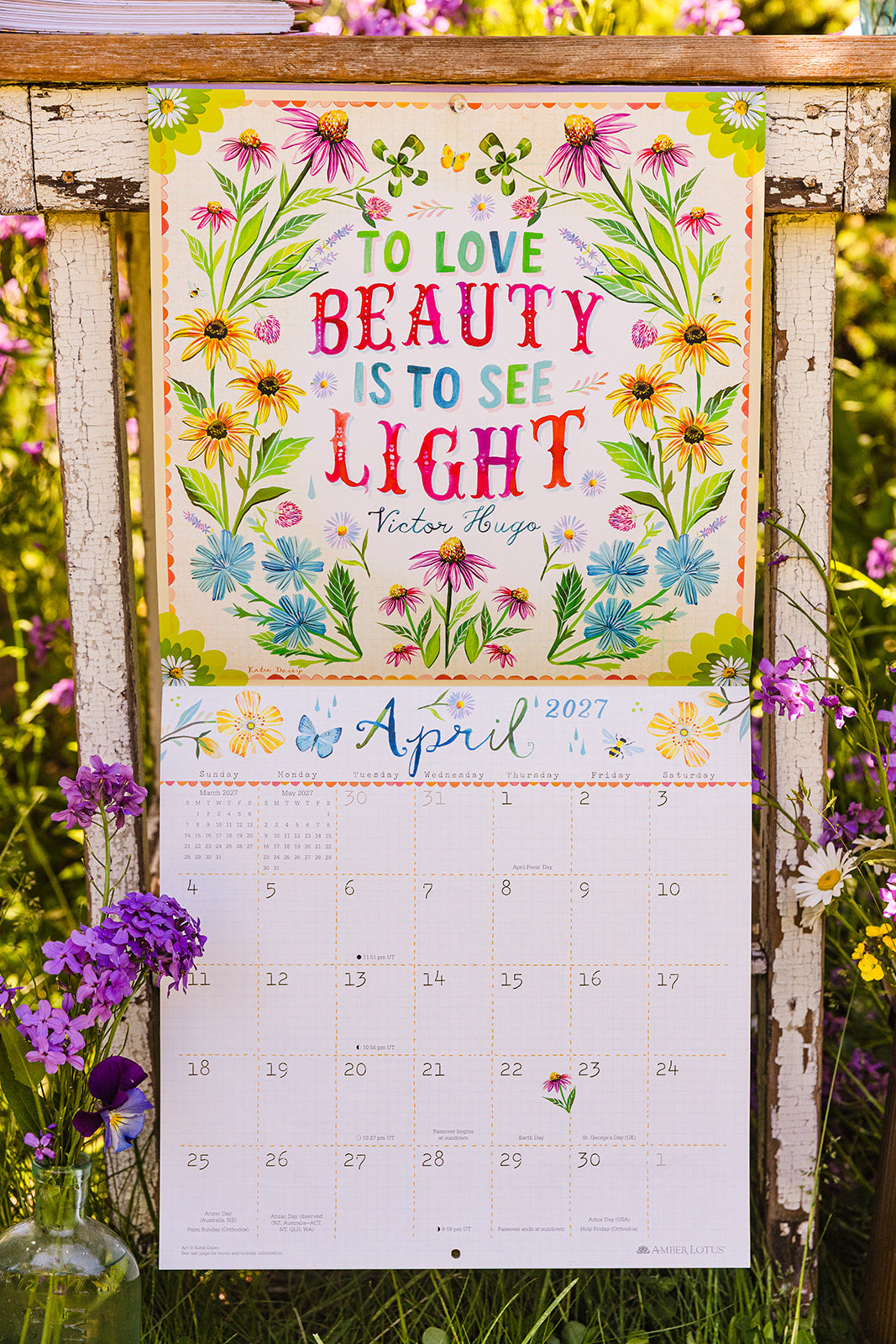 2027 Wall Calendar by Katie Daisy