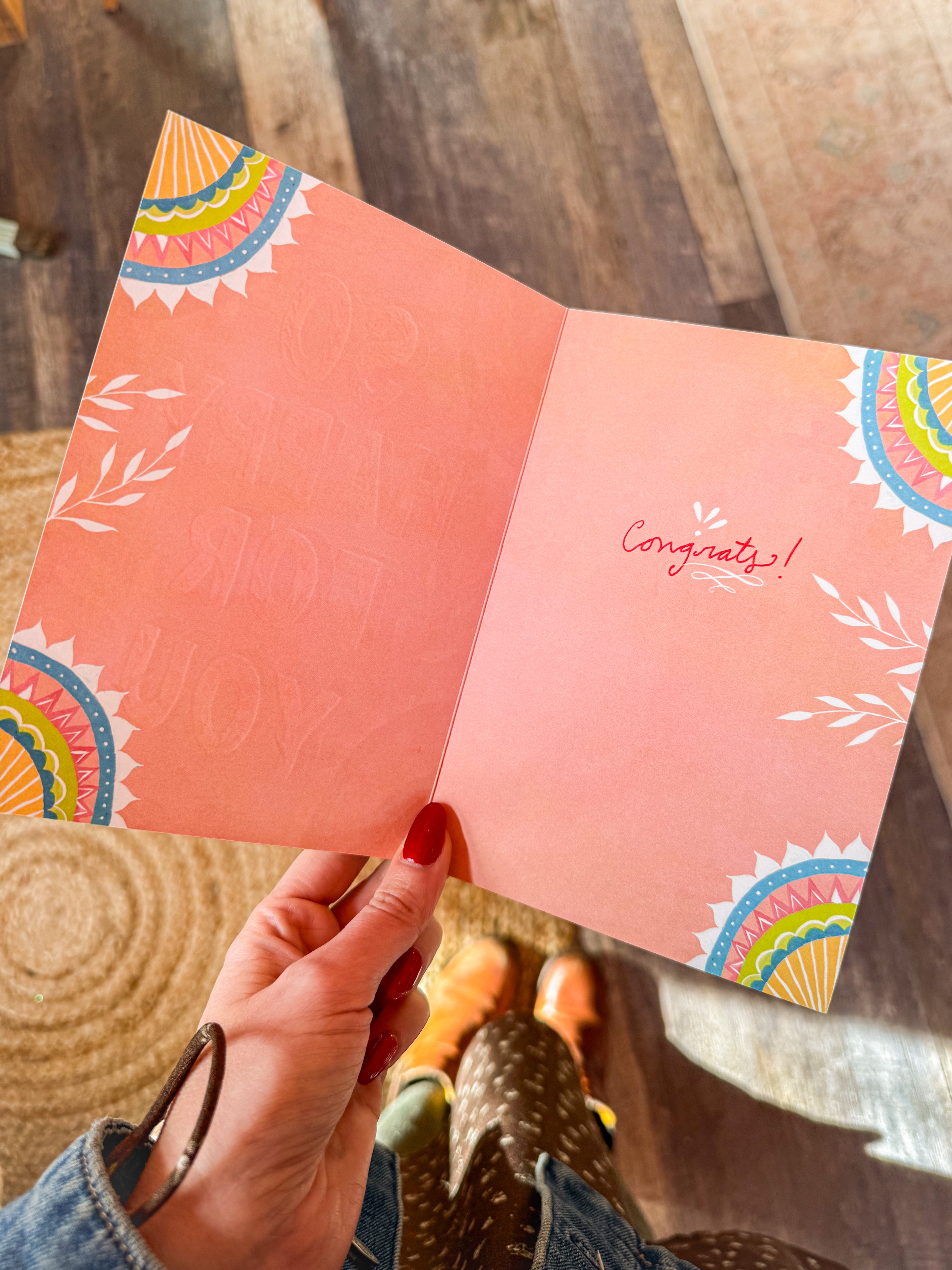 So Happy For You - Congrats Greeting Card