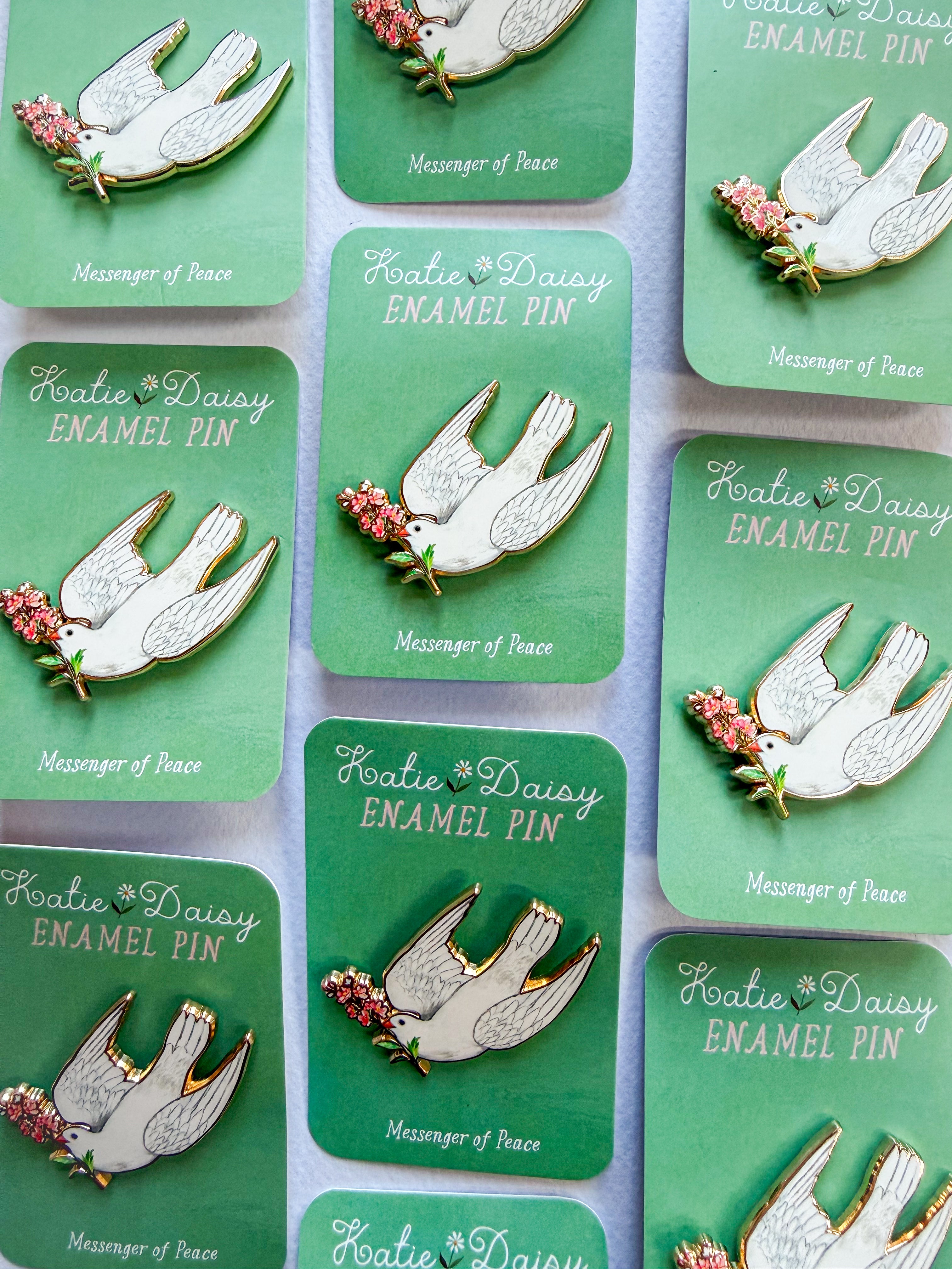 Dove Enamel Pin