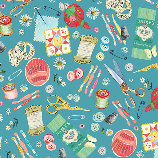 Love is the Thread Teal