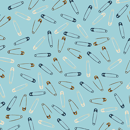 Safety Pins Light Teal