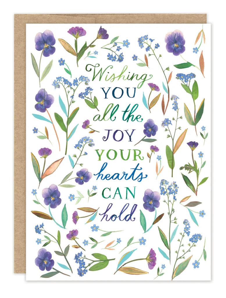 All The Joy Wedding Card