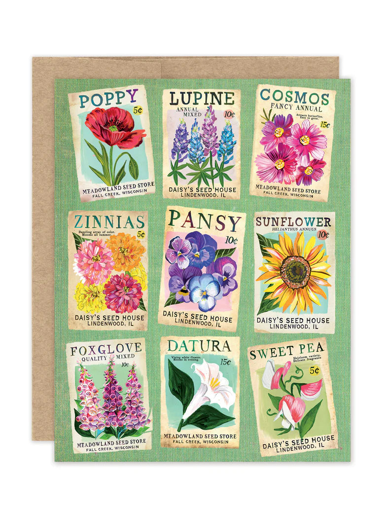 Seed Packets Notecard Set