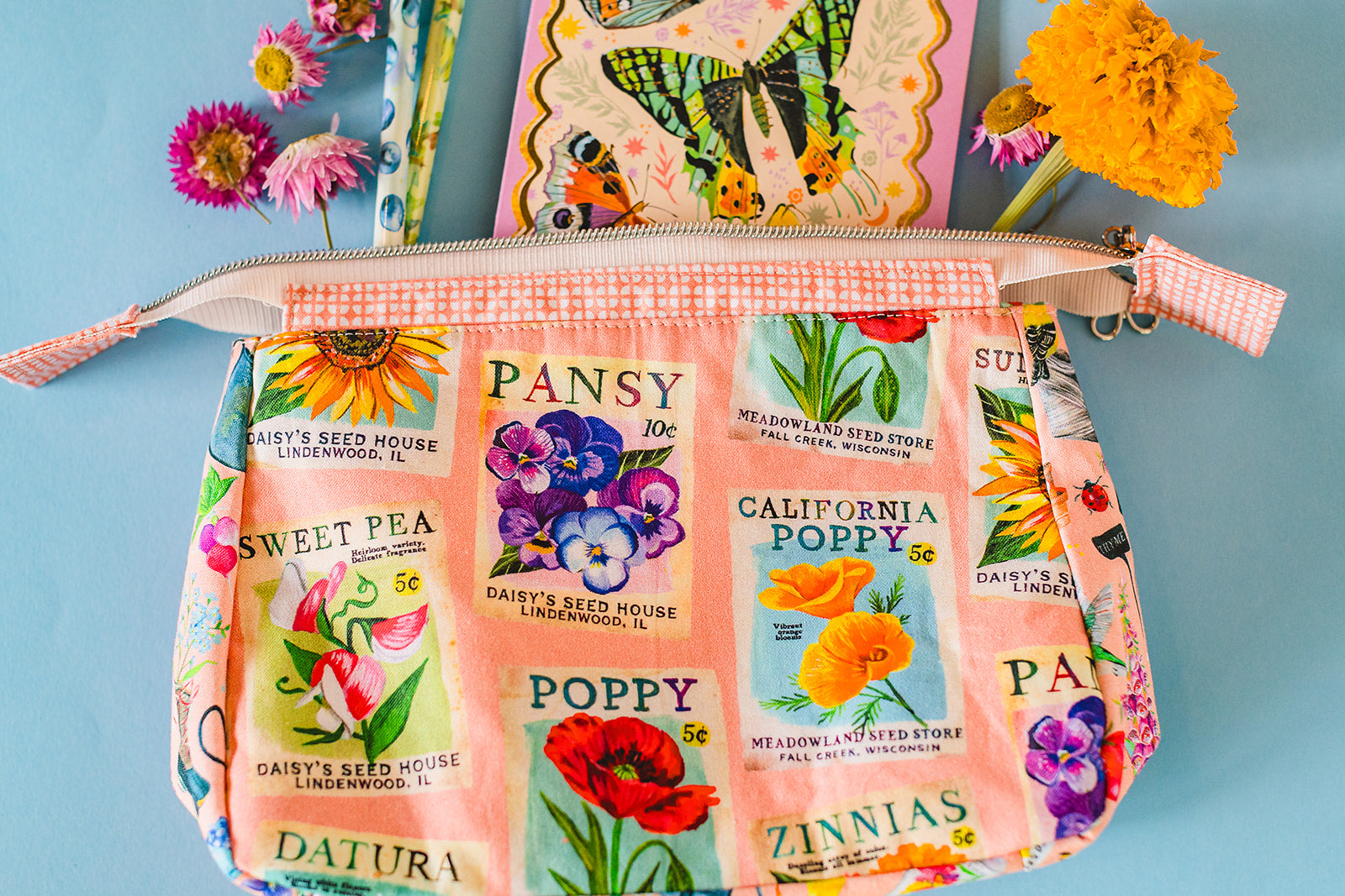 Heritage Seed Packs Lt Peach Jam Fabric