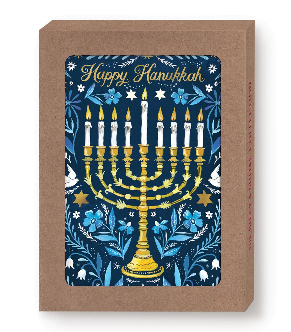 Menorah Happy Hanukkah Card Set