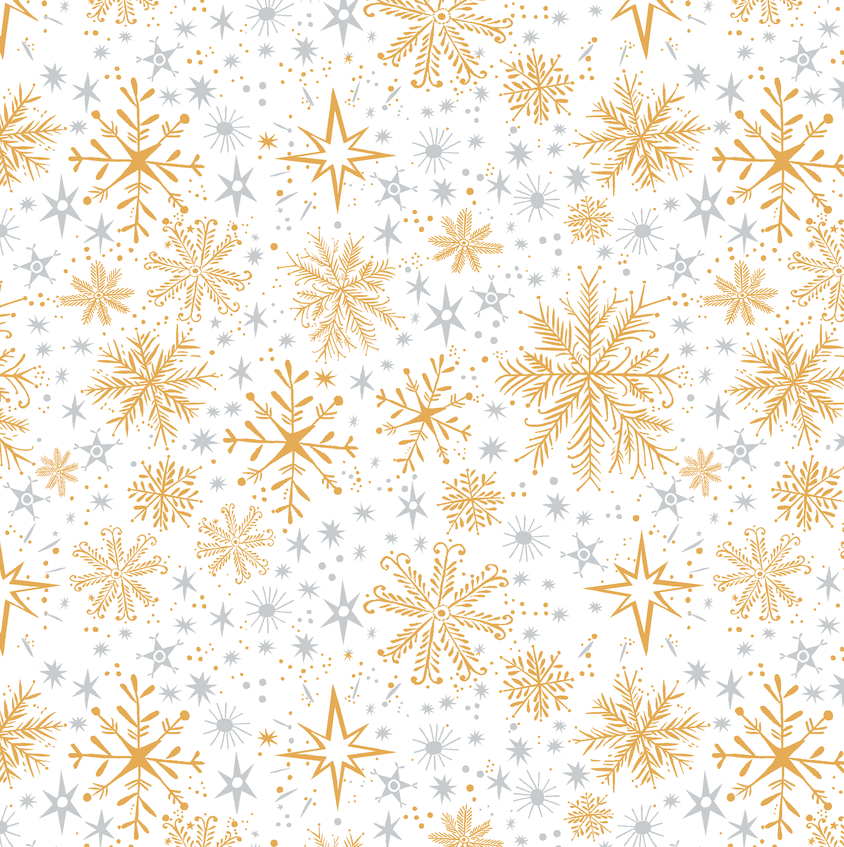 Snow Frost White/Gold Fabric