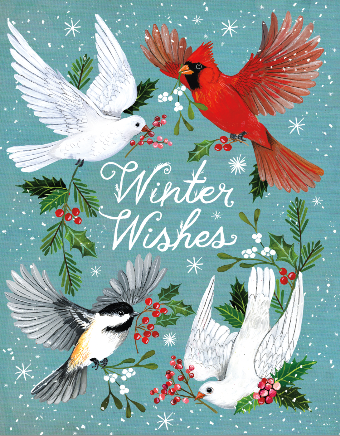 Winter Birds Art Print