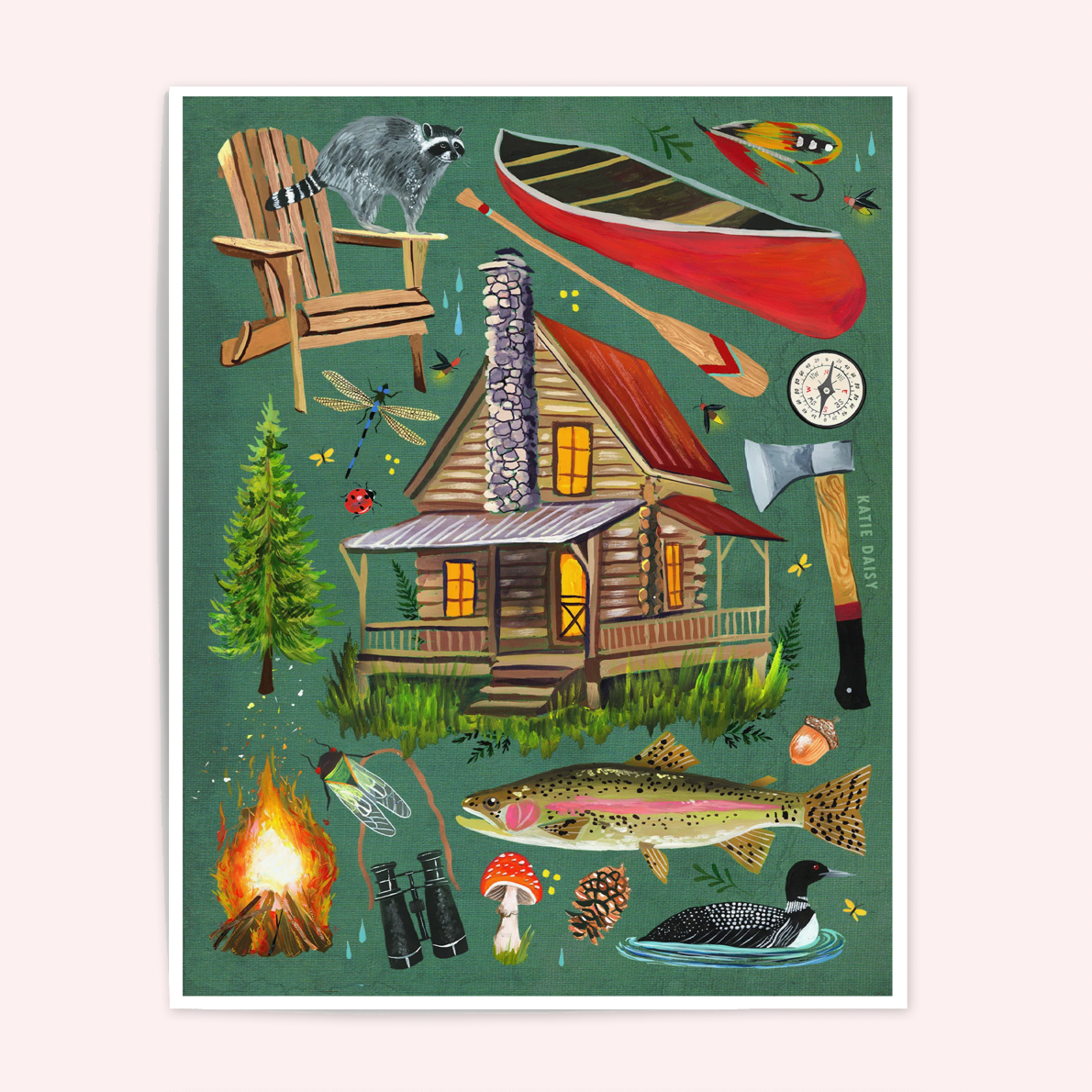 Cabin Life Art Print