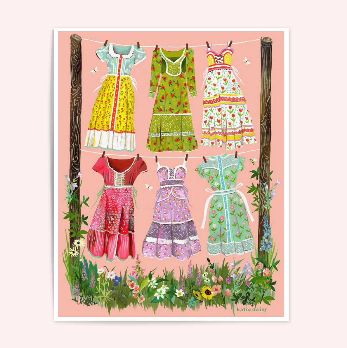 Prairie Dresses Art Print
