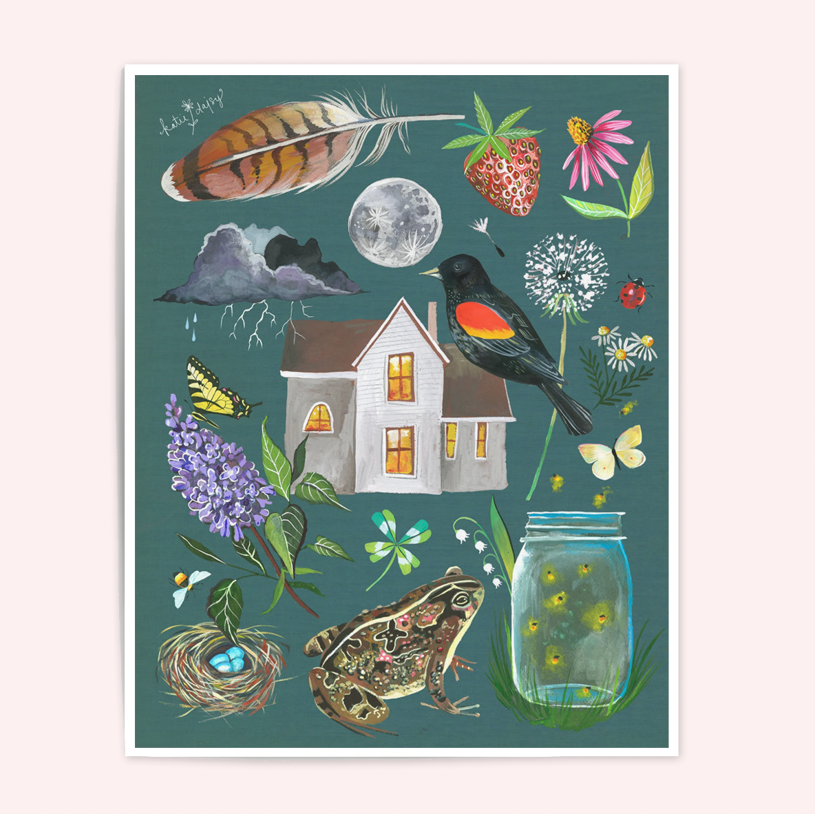 Portrait of Home Art Print