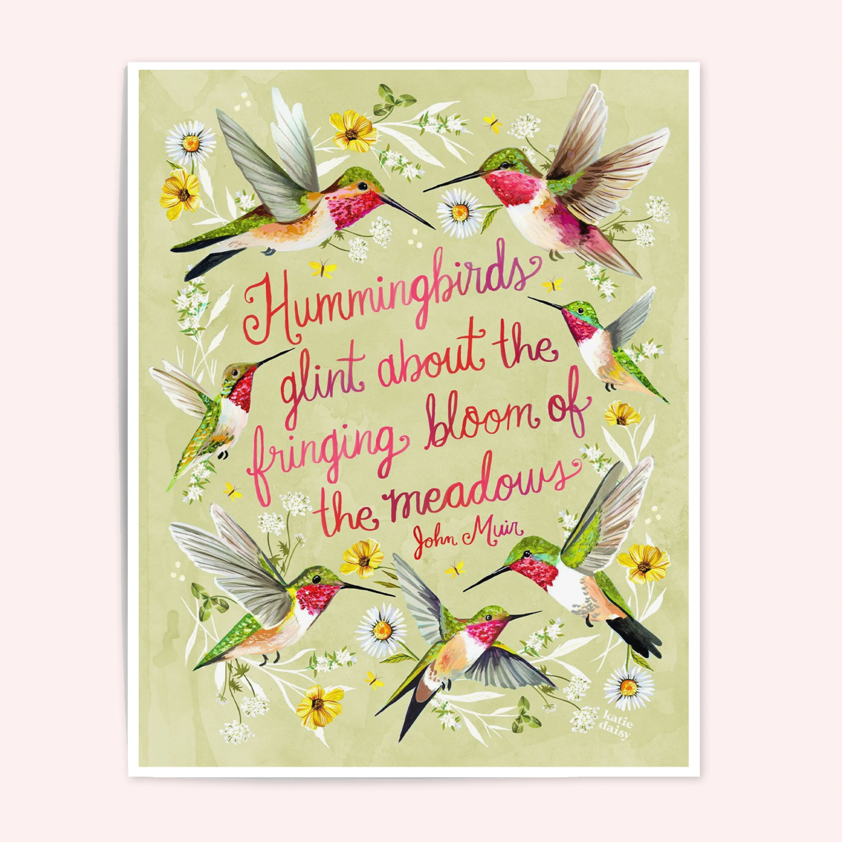 Hummingbirds Art Print