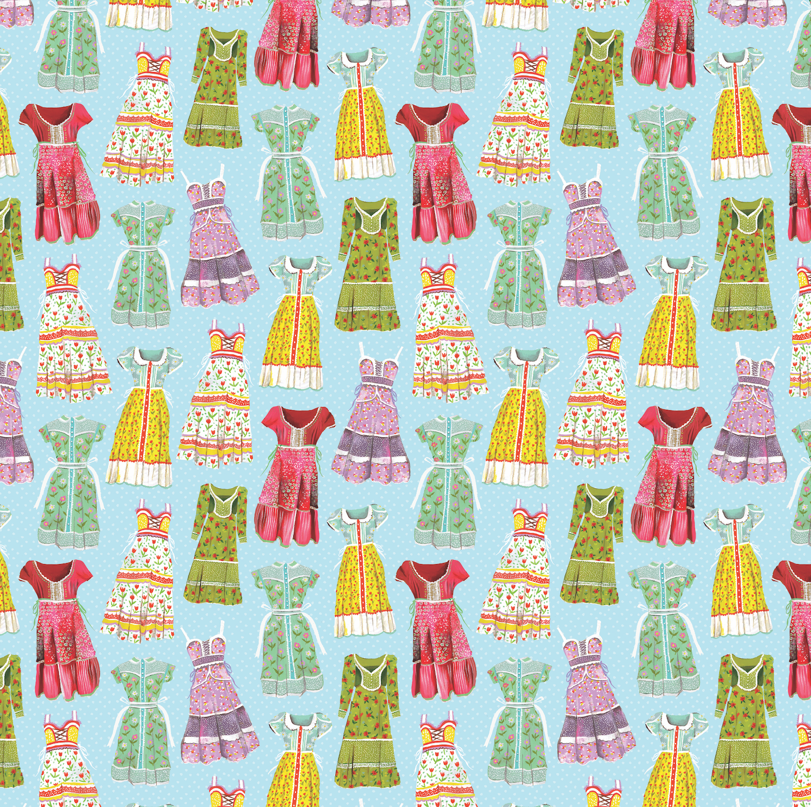Prairie Dresses Lt Prairie Sky Fabric