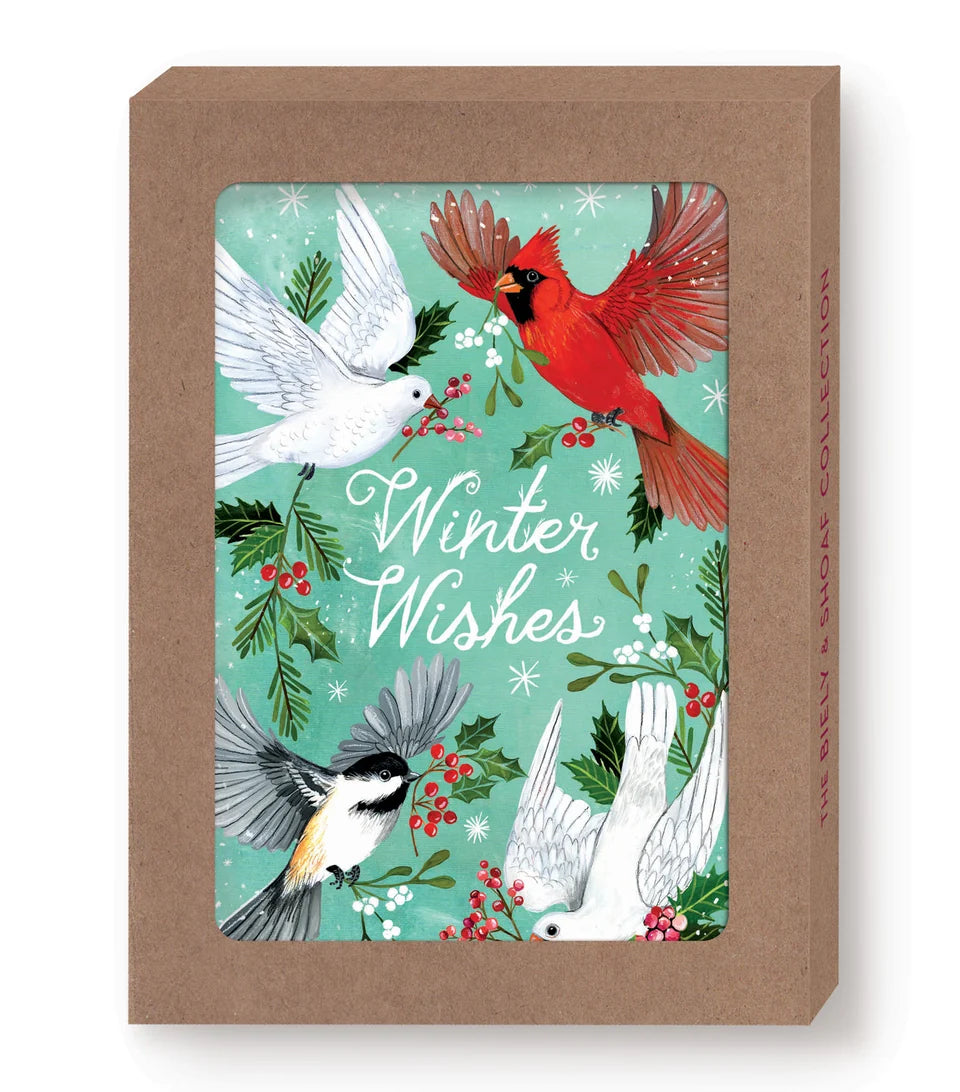 Winter Birds Holiday Card Set