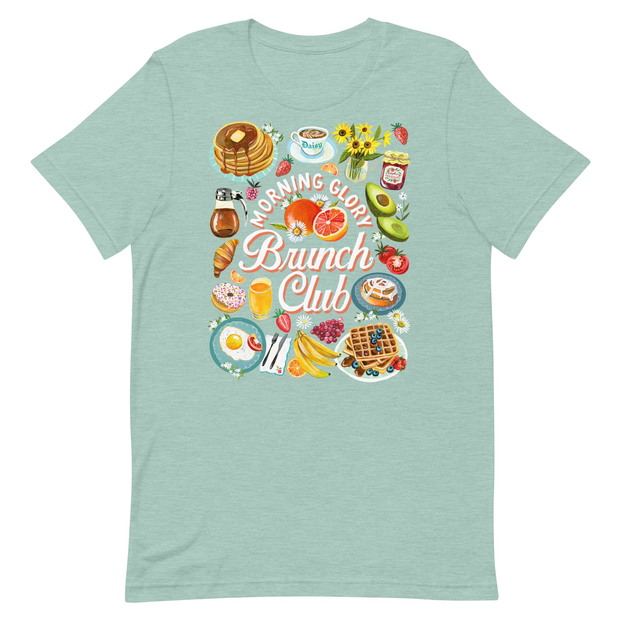Brunch Club T-Shirt Heather Prism Dusty Blue