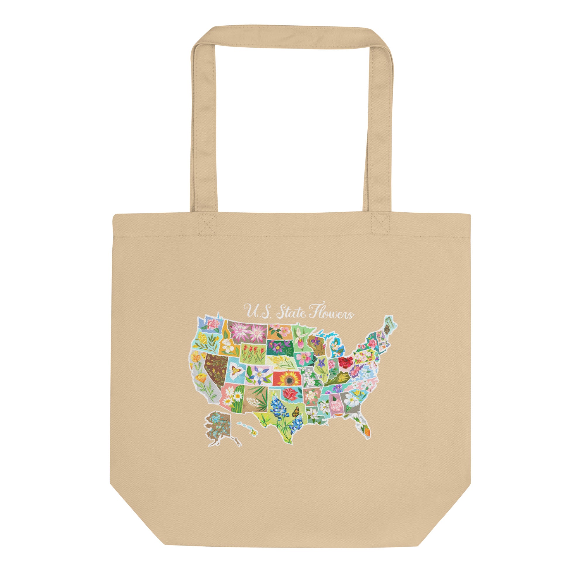 State Flowers Organic Cotton Tote Bag Default Title