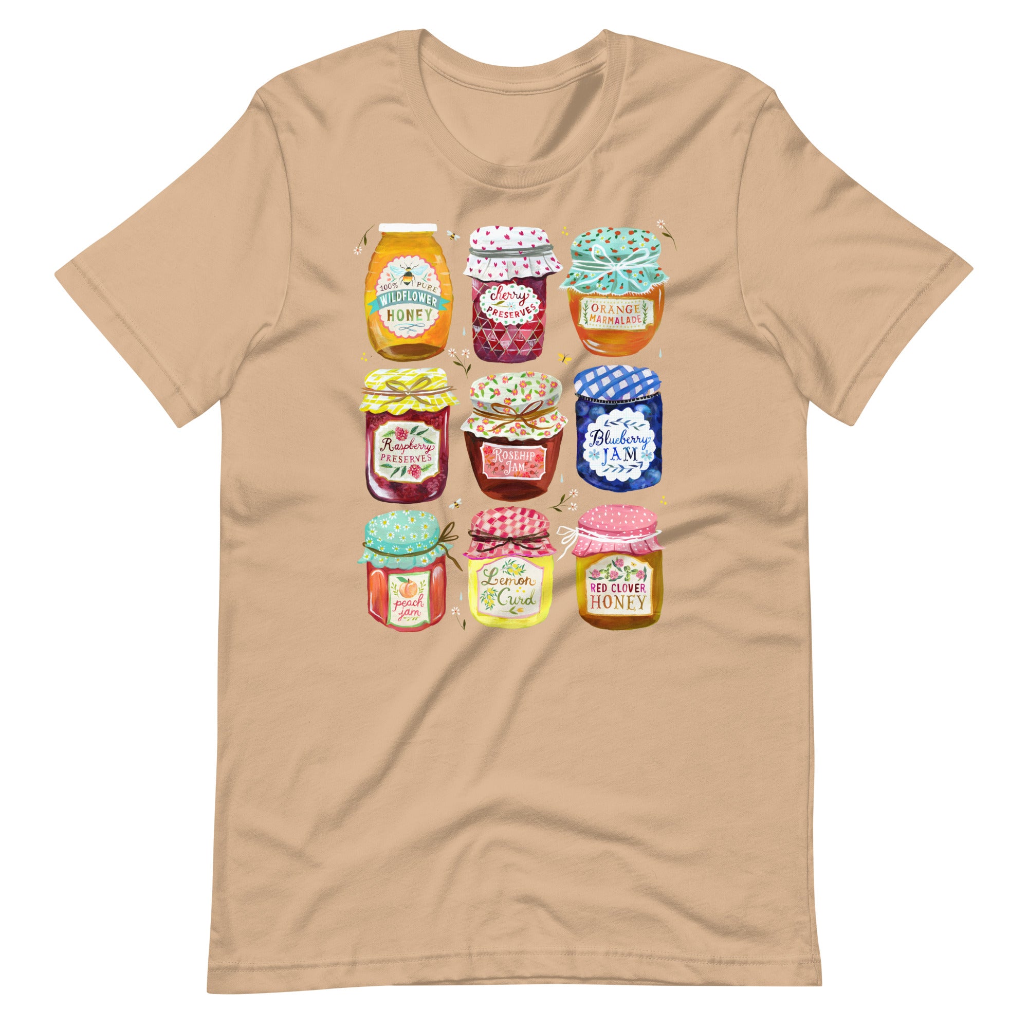 Jam Jars T-shirt Tan