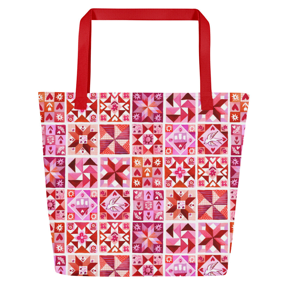 Stitched With Love Tote Bag